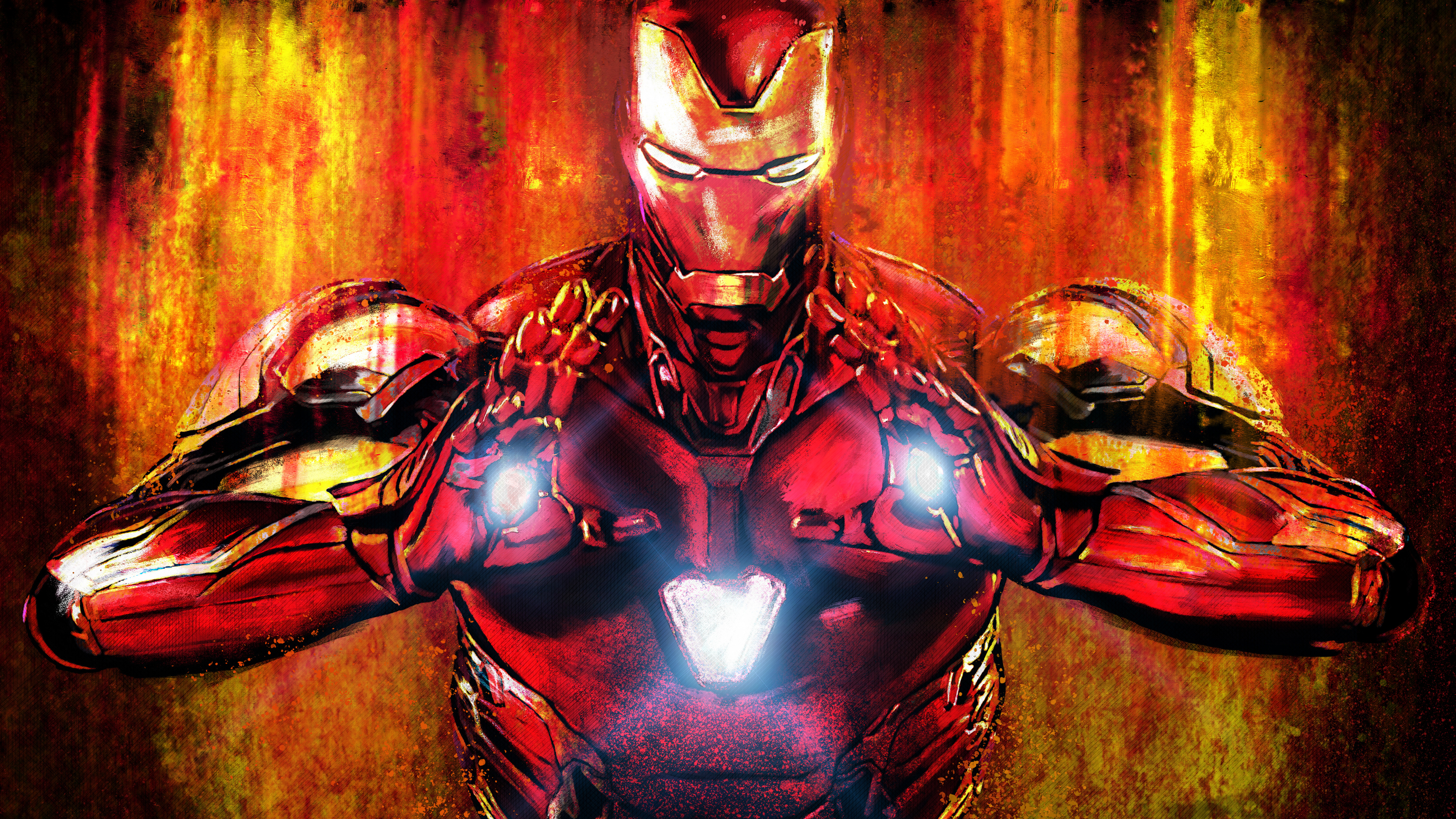 Обои Железный человек, Капитан Америка, супергерой, комиксы Марвел, герой в разрешении 3840x2160