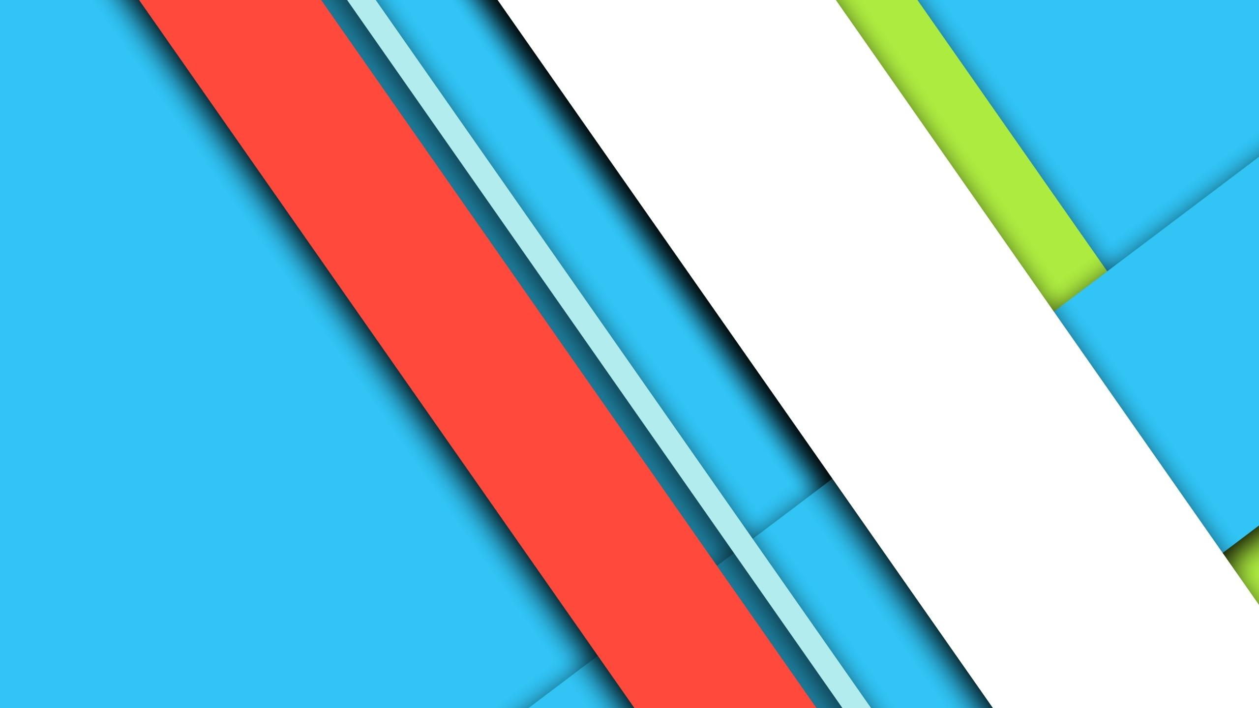 Обои синий, линия, красный цвет, угол, синий цвет в разрешении 2560x1440