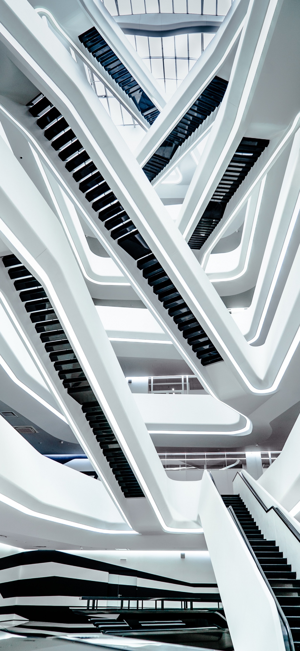 Обои архитектура, линия, монохромный, электронный инструмент, синтезатор в разрешении 1242x2688