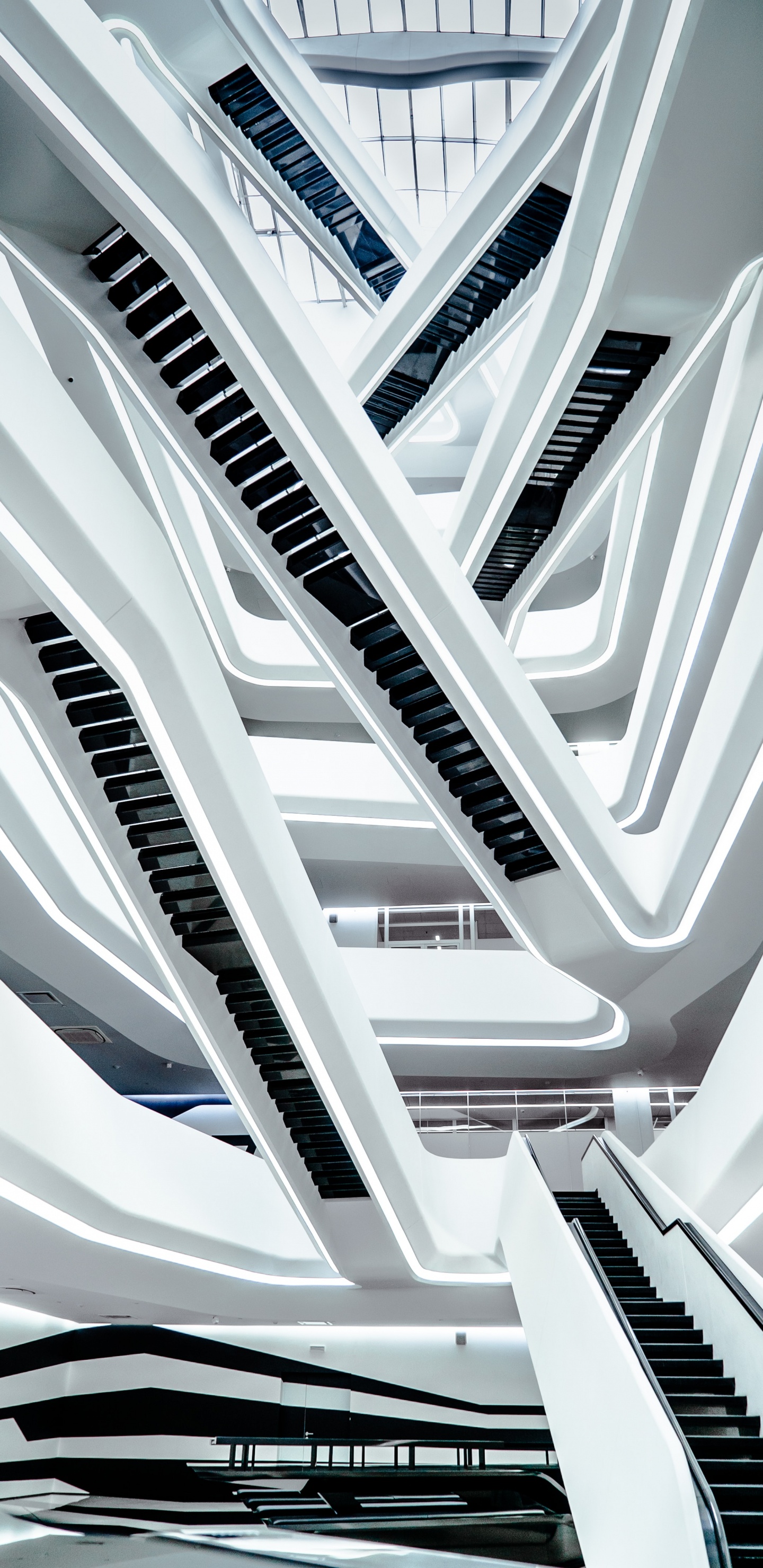 Обои архитектура, линия, монохромный, электронный инструмент, синтезатор в разрешении 1440x2960