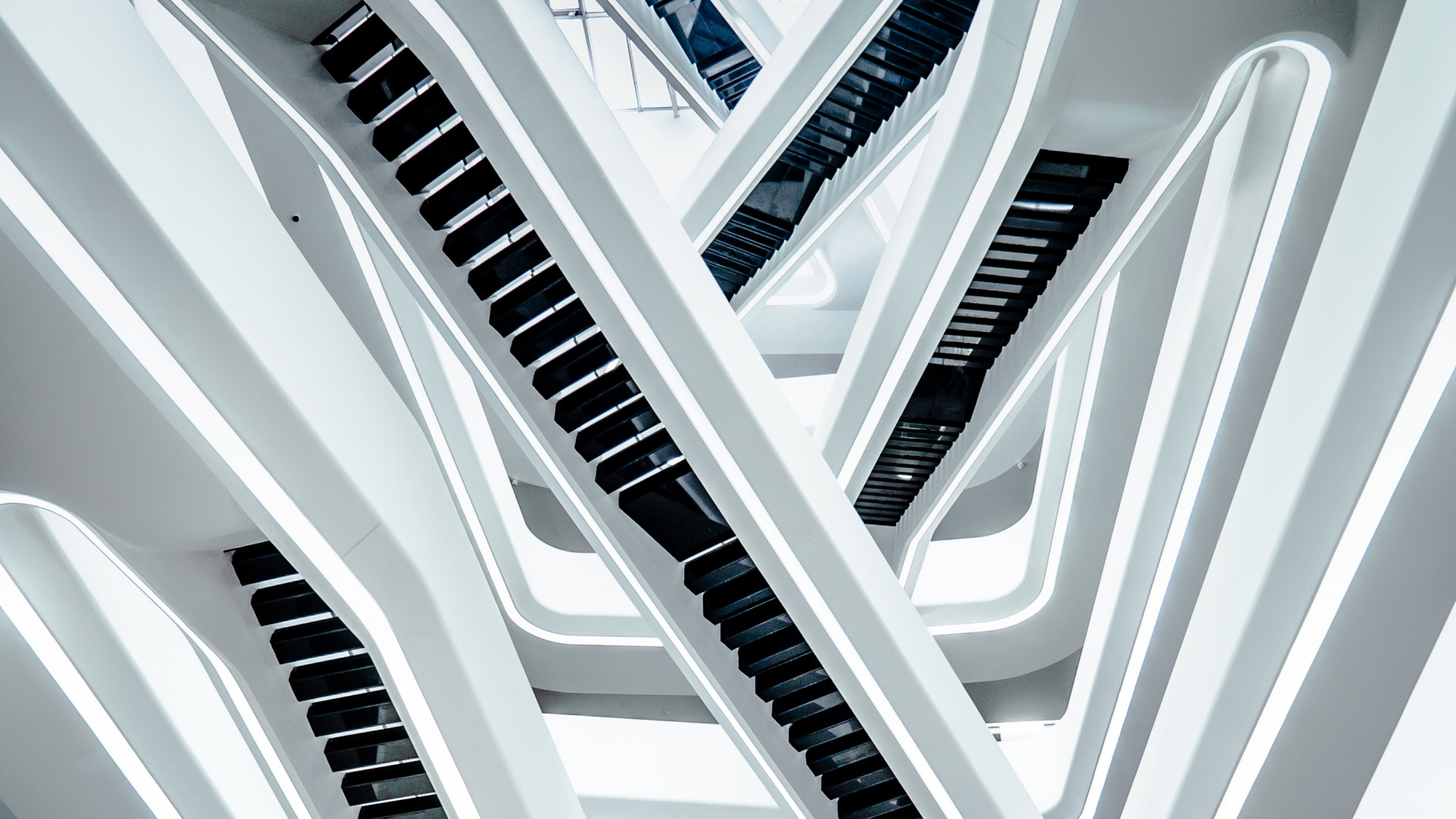 Обои архитектура, линия, монохромный, электронный инструмент, синтезатор в разрешении 1920x1080