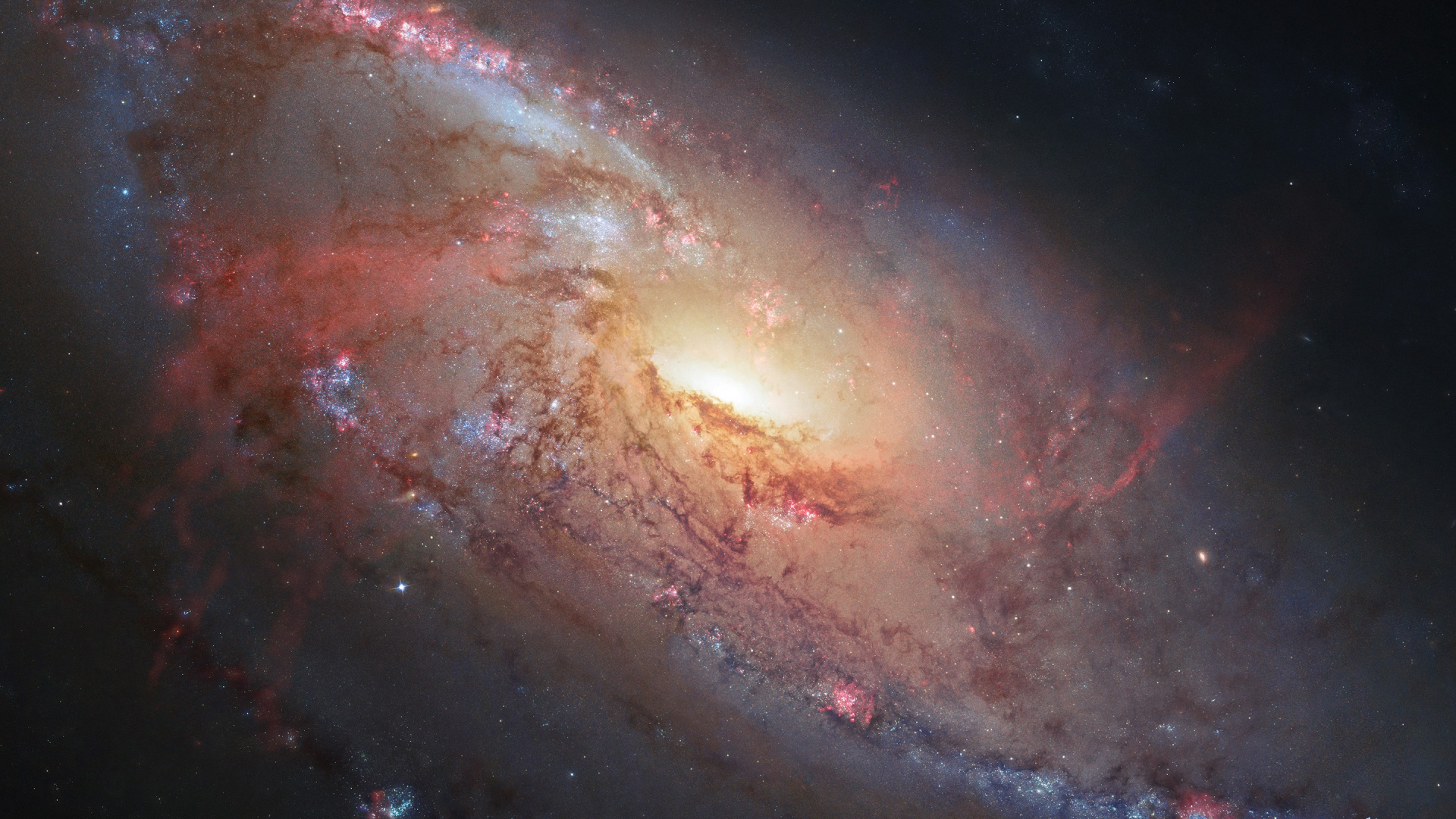 Обои Галактика, туманность, спиральная Галактика, космическое пространство, природа в разрешении 1920x1080
