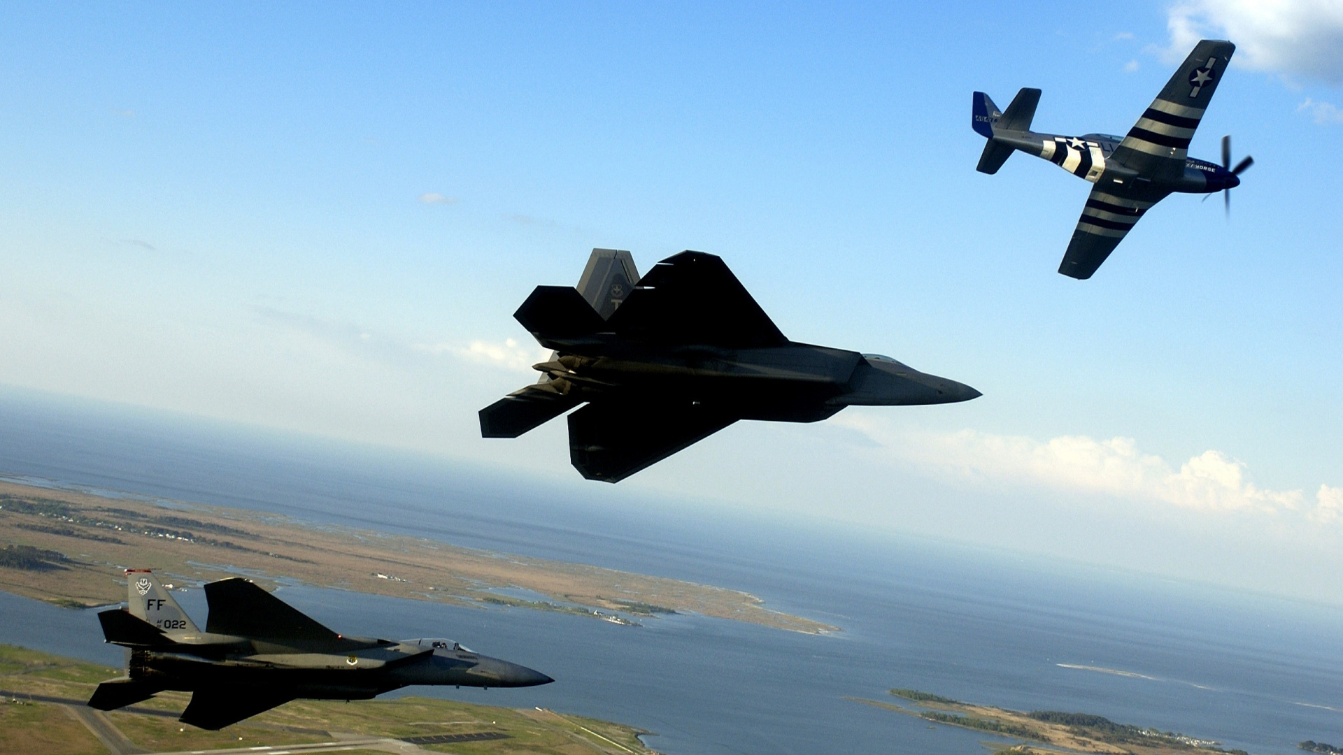 Обои воздушные силы, самолеты, самолет, военный самолет, реактивный самолет в разрешении 1920x1080