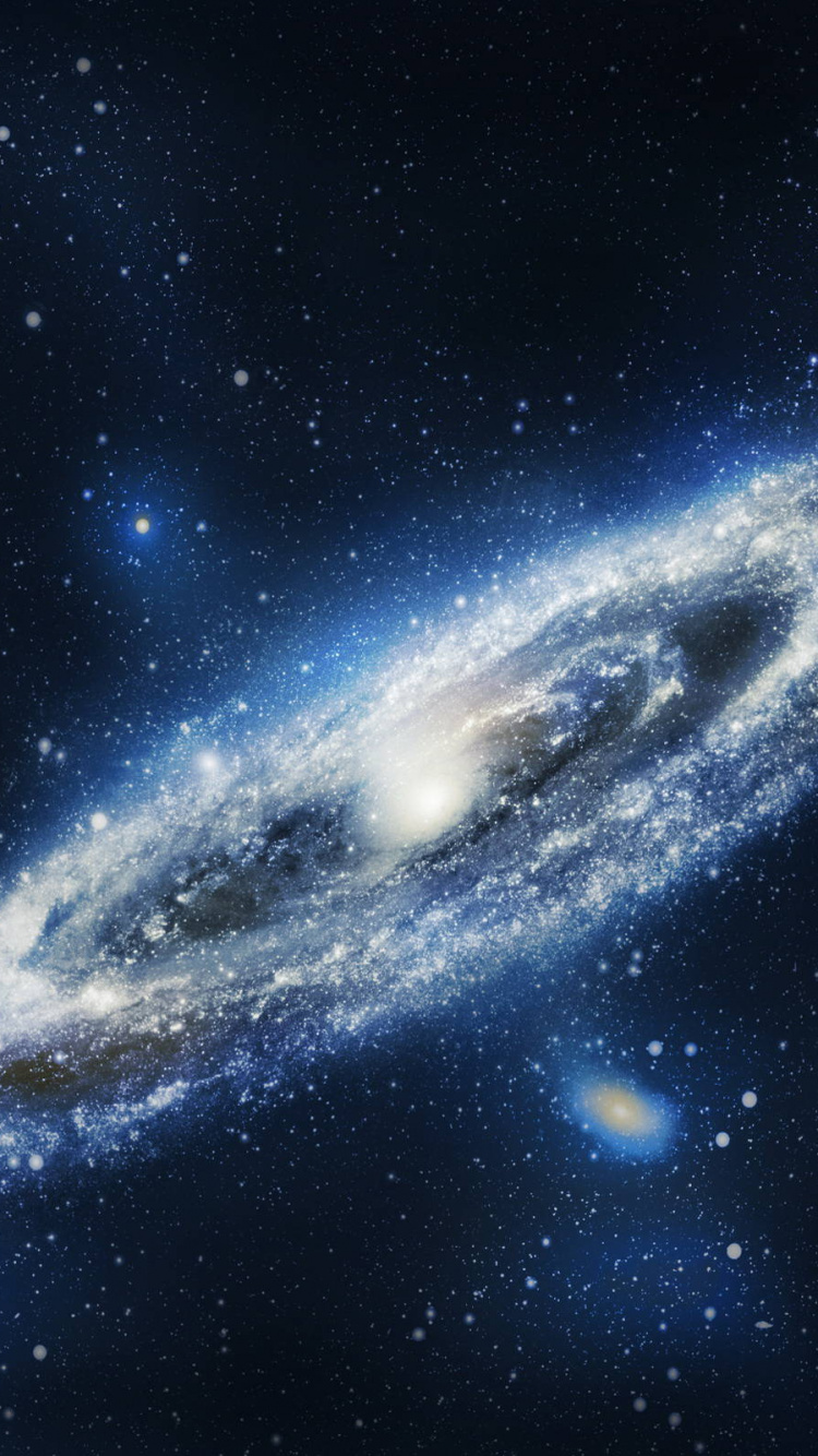 Обои Галактика Андромеды, Галактика, Млечный Путь, звезда, спиральная Галактика в разрешении 750x1334
