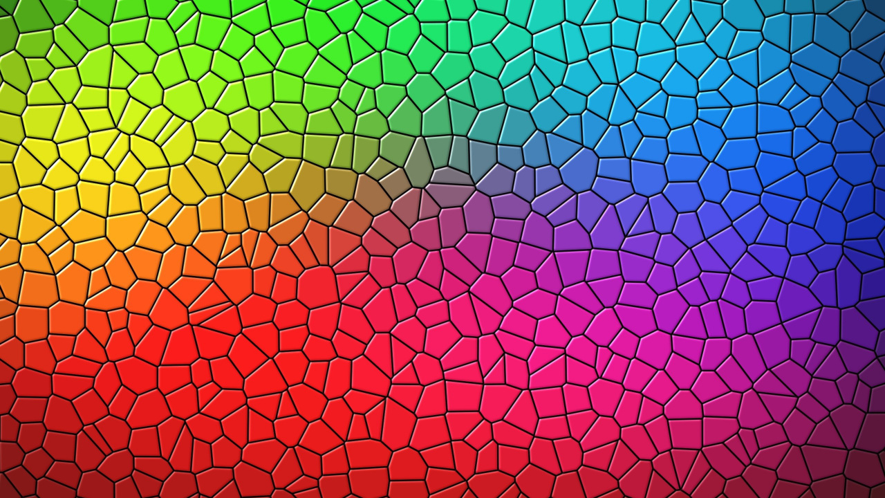 Обои текстура, мозаика, плитка, узор, психоделическое искусство в разрешении 1280x720