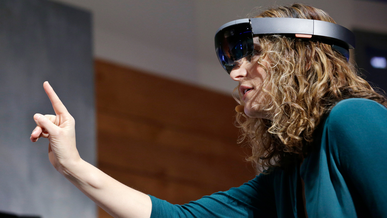 Обои Представительства Microsoft, дополненная реальность, Смешанная реальность, виртуальной реальности гарнитура, Представление в разрешении 1280x720