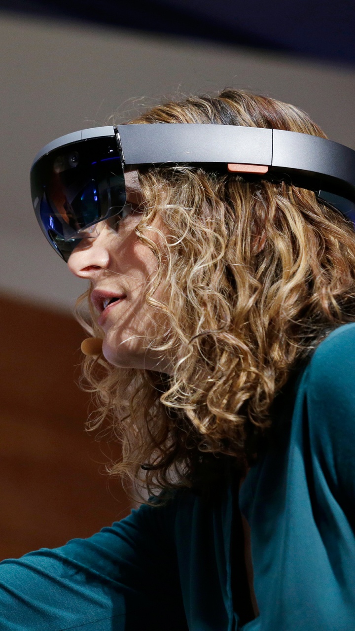 Обои Представительства Microsoft, дополненная реальность, Смешанная реальность, виртуальной реальности гарнитура, Представление в разрешении 720x1280