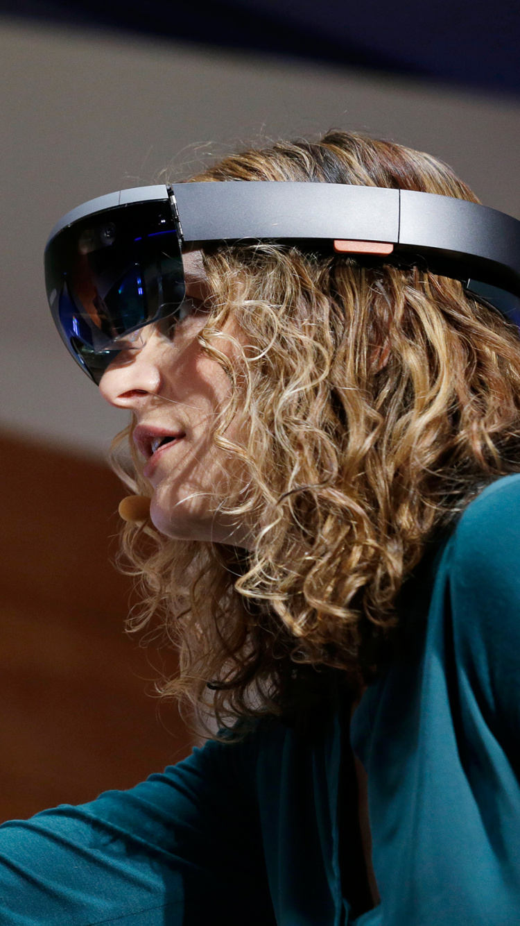 Обои Представительства Microsoft, дополненная реальность, Смешанная реальность, виртуальной реальности гарнитура, Представление в разрешении 750x1334