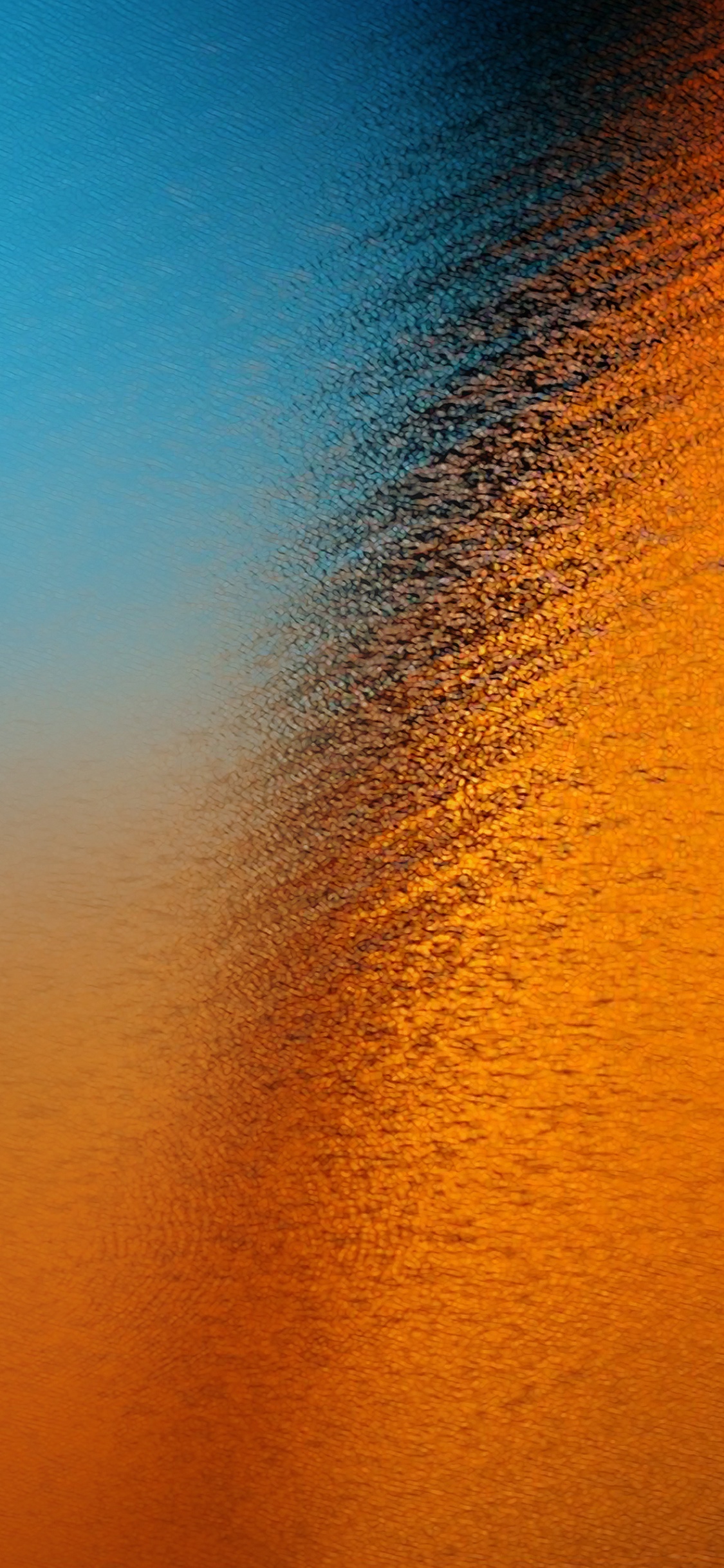 Обои Один пользовательский интерфейс, синий, Апельсин, желтый, вода в разрешении 1125x2436