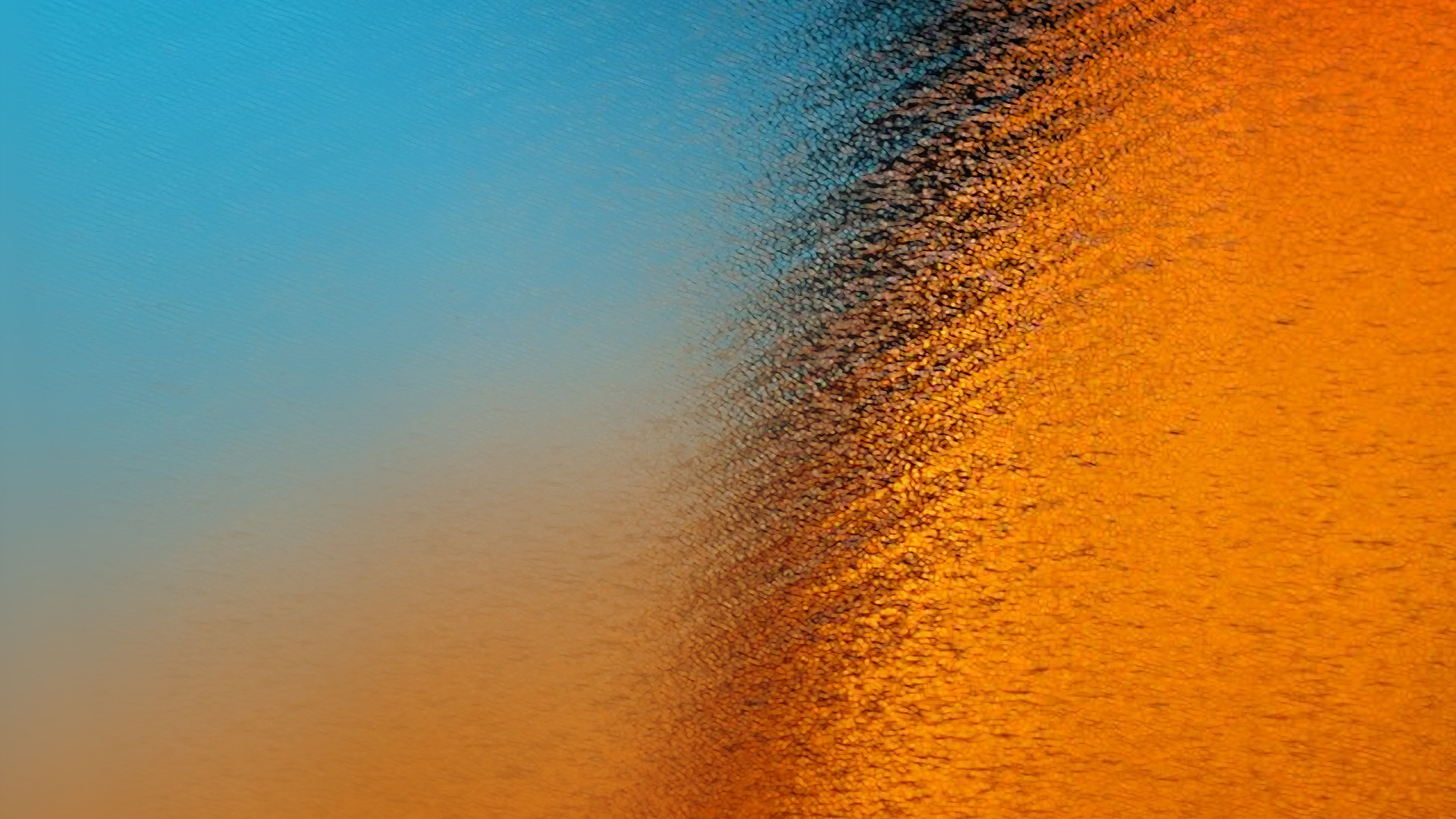 Обои Один пользовательский интерфейс, синий, Апельсин, желтый, вода в разрешении 1920x1080