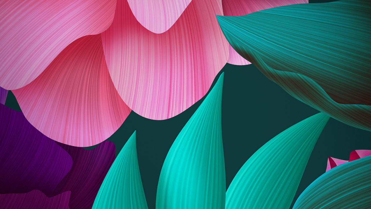 Обои Huawei Mate 10 Pro, Huawei, Хуавей Р20, андроид, лепесток в разрешении 1280x720