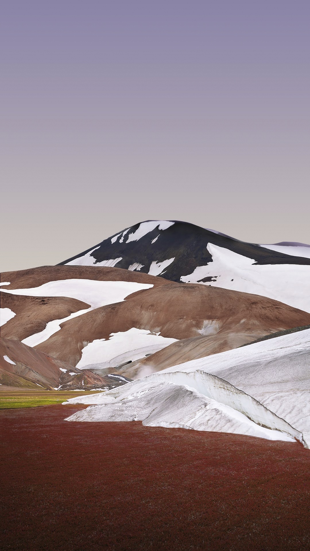 Обои Xiaomi Mi, склон, гора, природный ландшафт, снег в разрешении 1080x1920