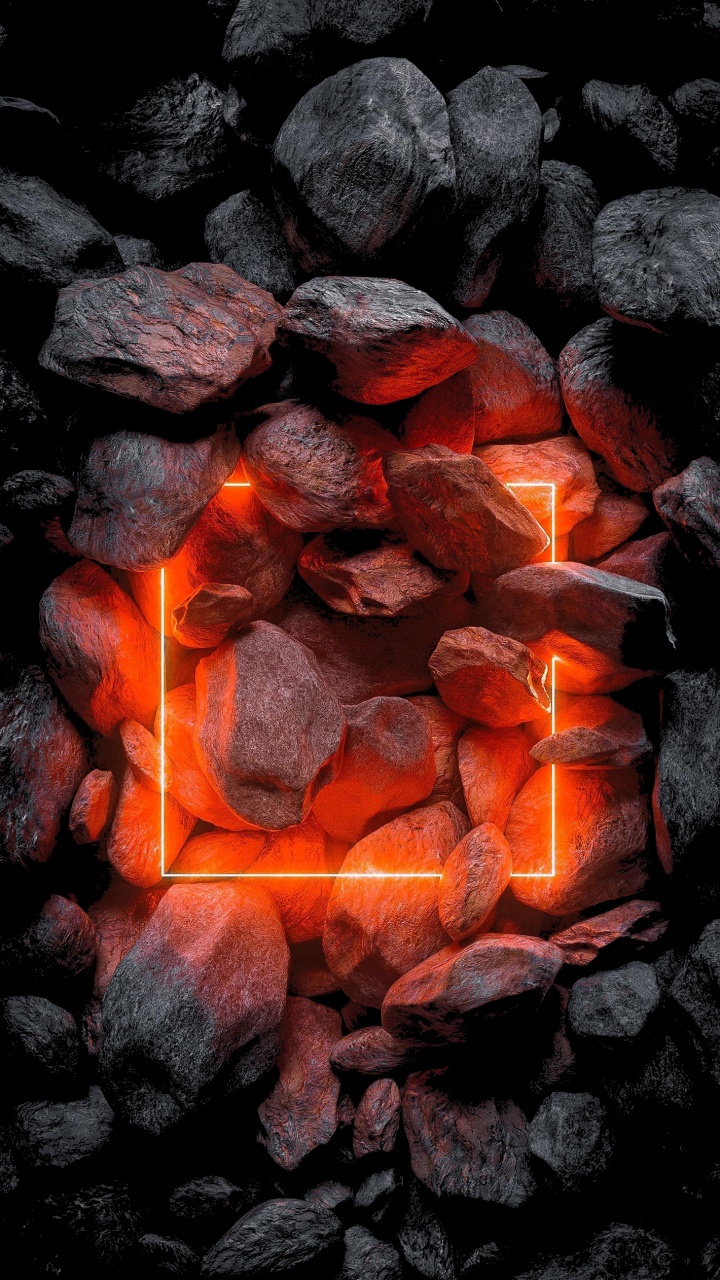 Обои ios, яблоко, Оранжевый цвет, тепло, огонь в разрешении 720x1280