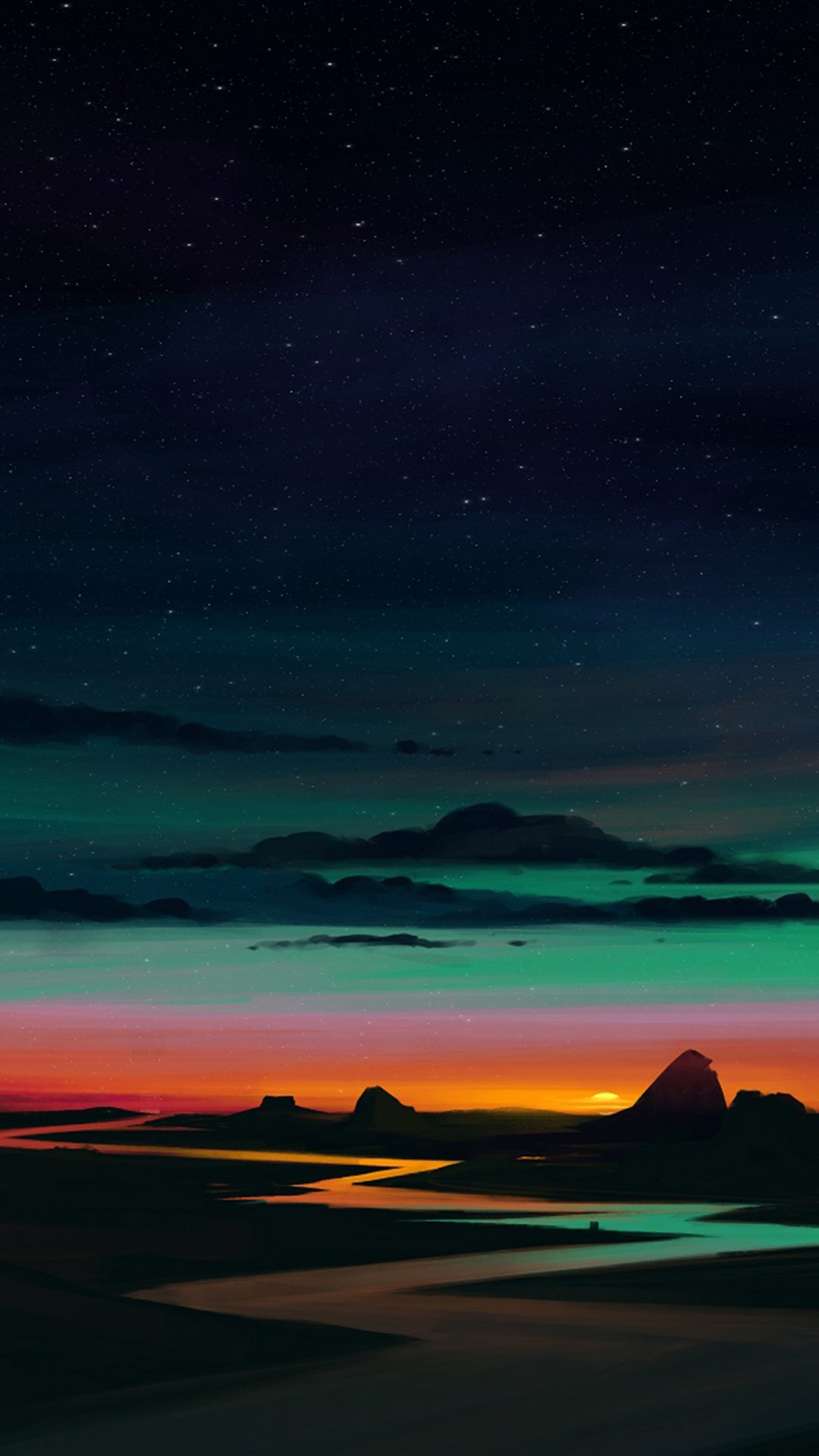 Обои цифровое искусство, арт, живопись, произведение искусства, современное искусство в разрешении 1080x1920