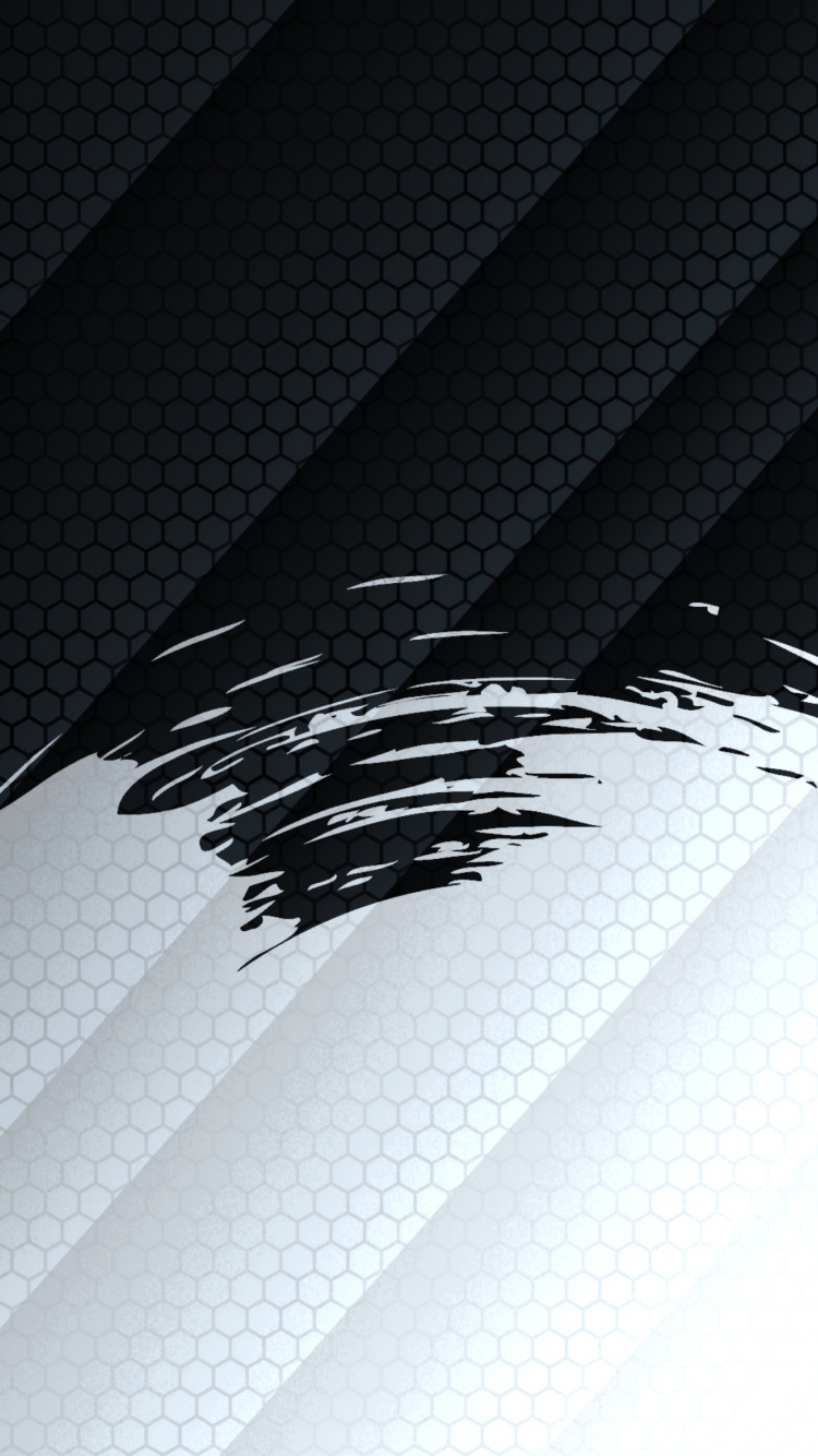 Обои свет, черный и белый, идея, графика, дизайн в разрешении 750x1334