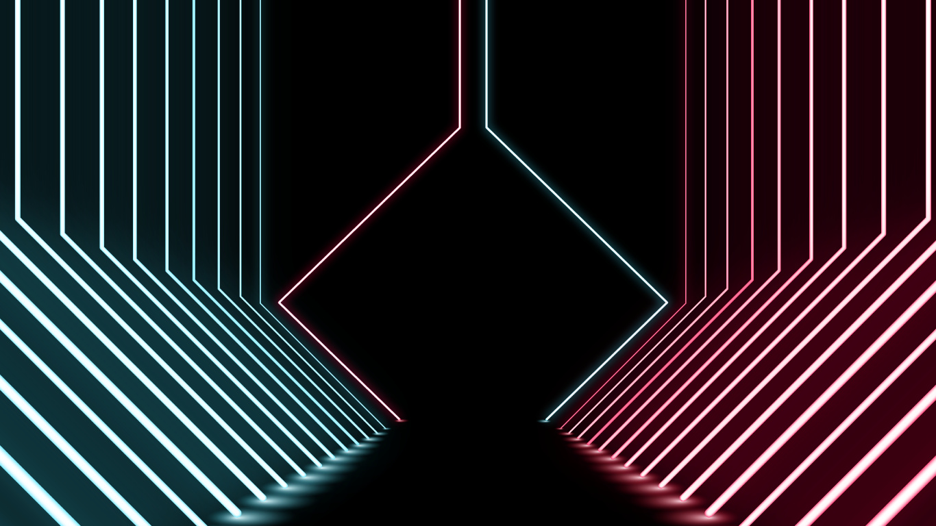 Обои свет, векторная графика, этап, арт, вектор в разрешении 1366x768