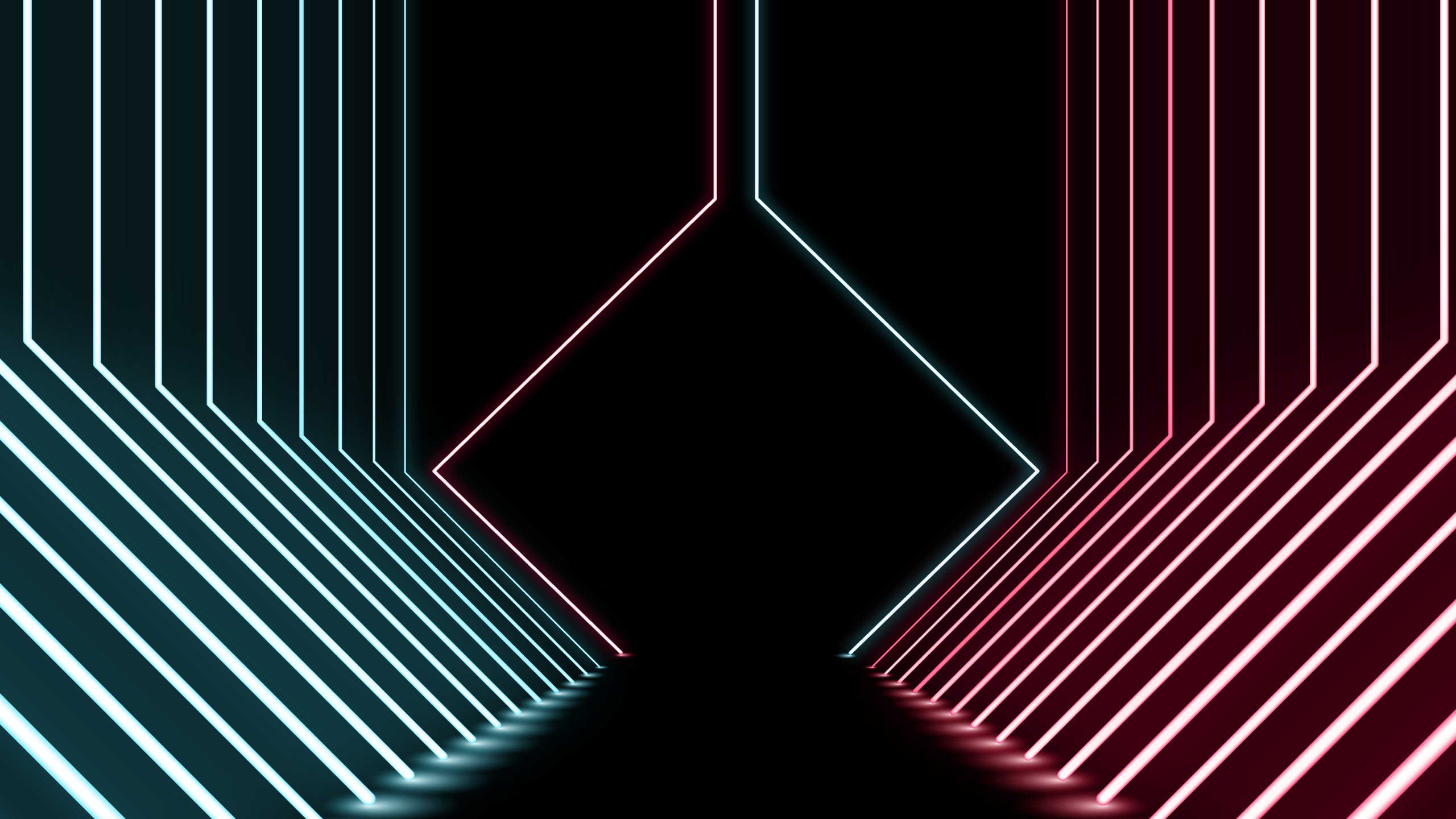 Обои свет, векторная графика, этап, арт, вектор в разрешении 2560x1440