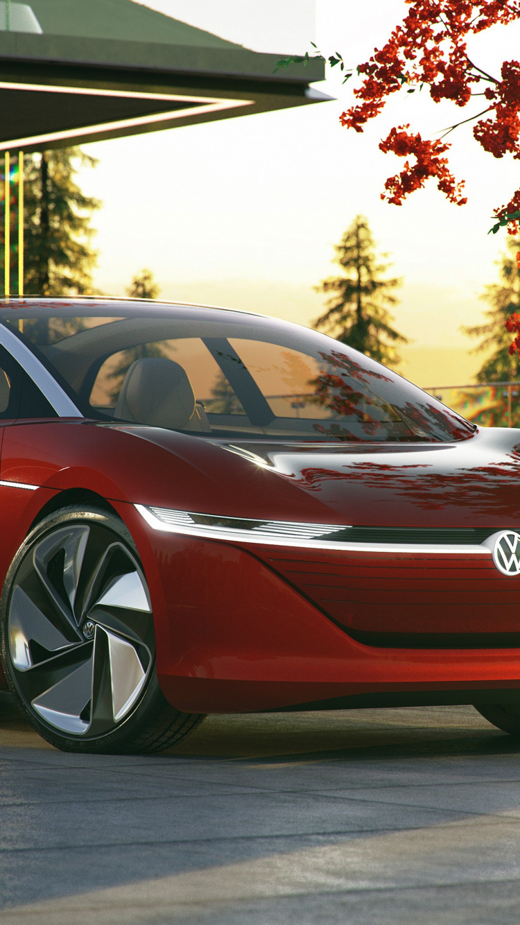 Обои volkswagen все электрические, volkswagen id 4, volkswagen id 3, volkswagen id vizzion, Фольксваген в разрешении 750x1334