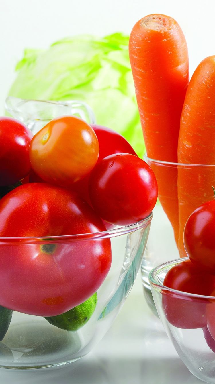 Обои овощ, помидор, природные продукты, пища, фрукты в разрешении 750x1334