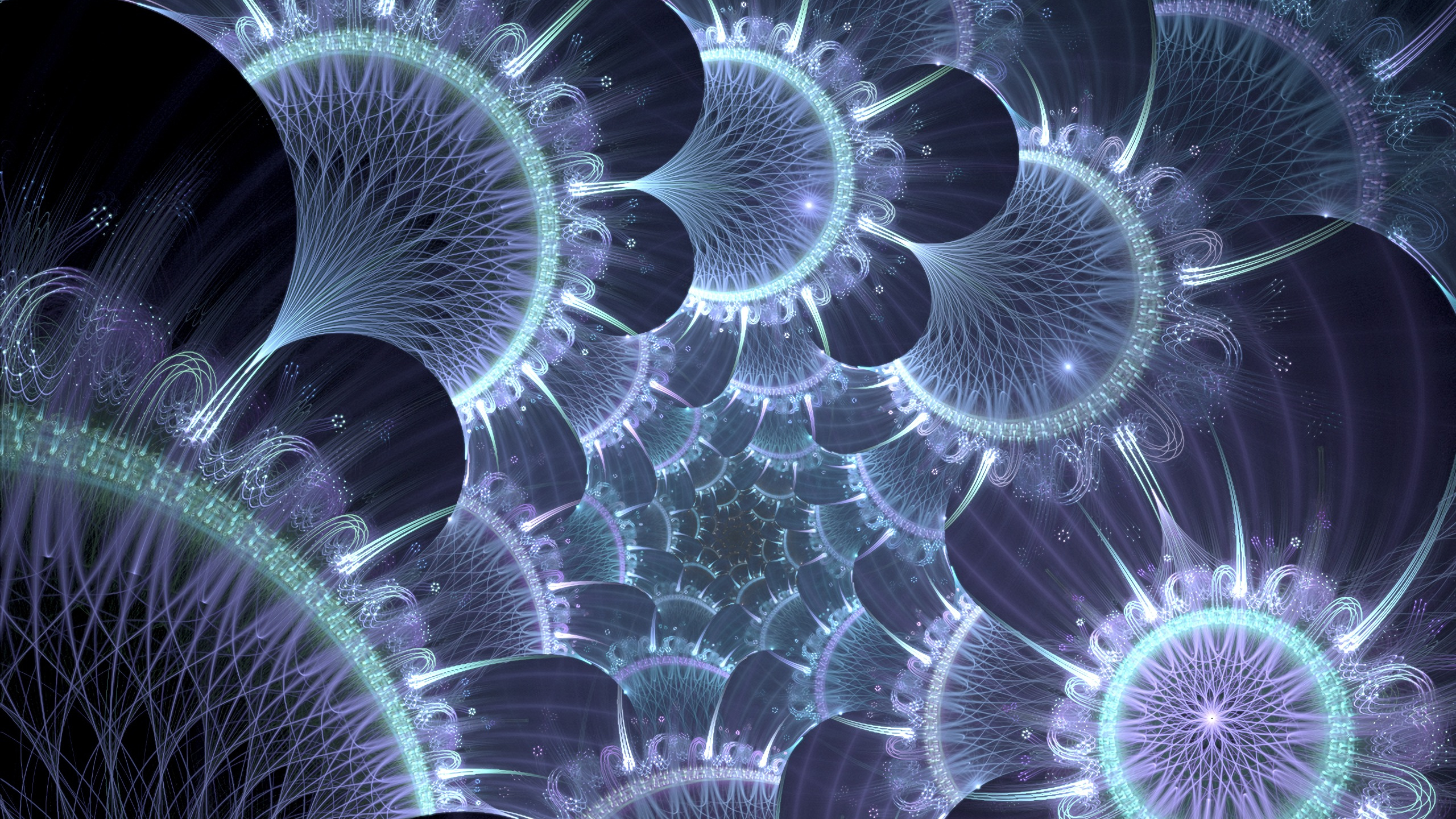 Обои космос, спецэффекты, электрик, арт, графика в разрешении 2560x1440