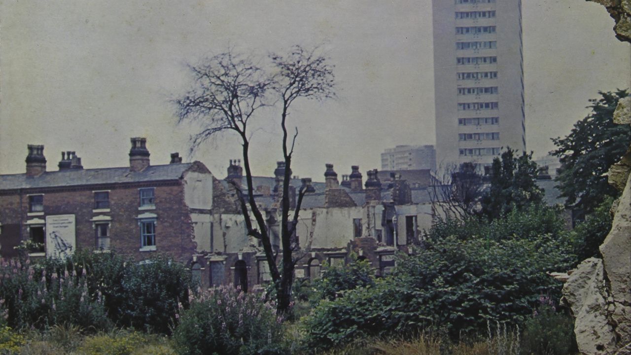 Обои Led Zeppelin IV, лед Зеппелин, граммофонная пластинка, дерево, здание в разрешении 1280x720