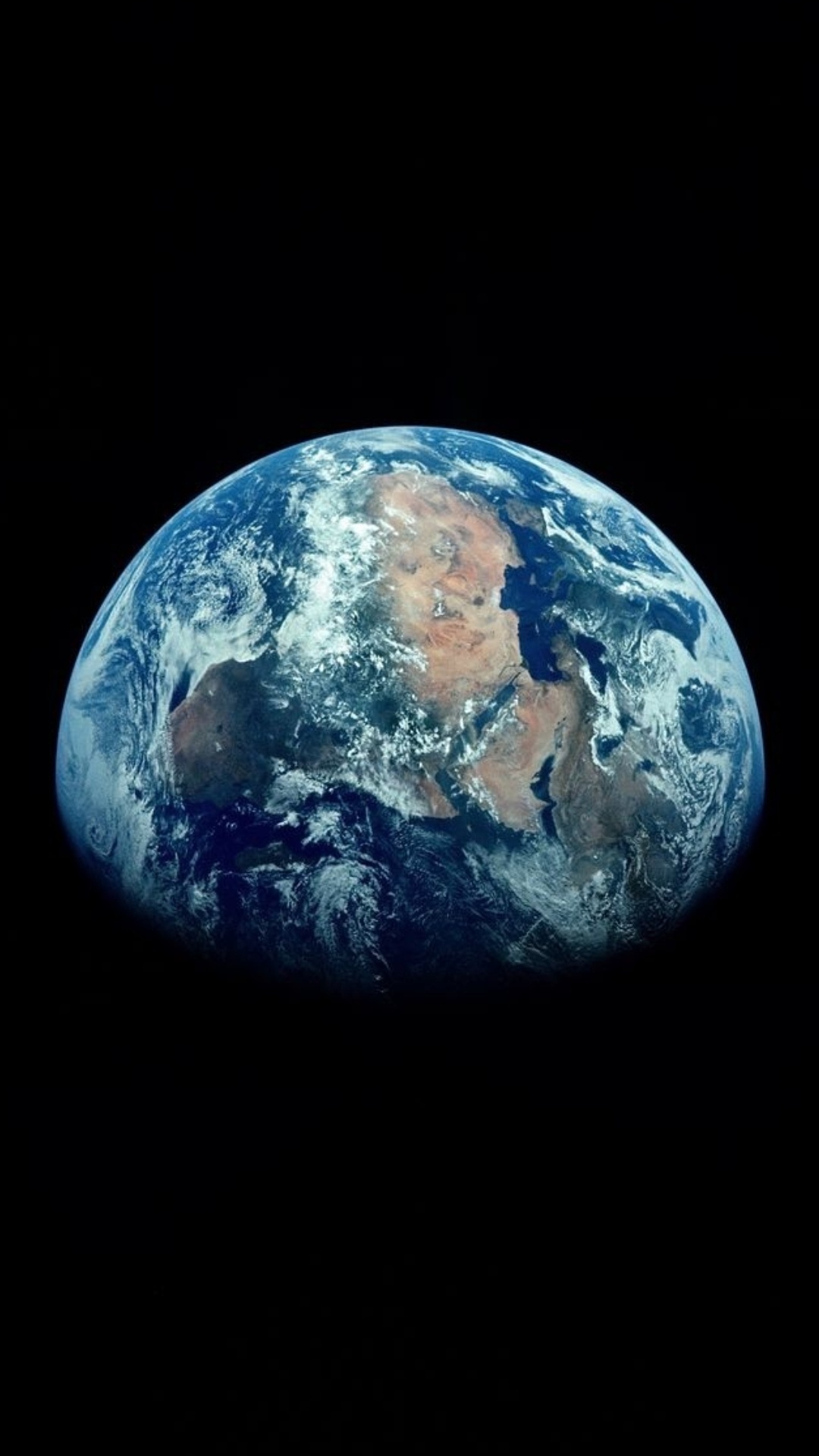 Обои земля, Аполлон 11, планета, мир, шар в разрешении 1080x1920