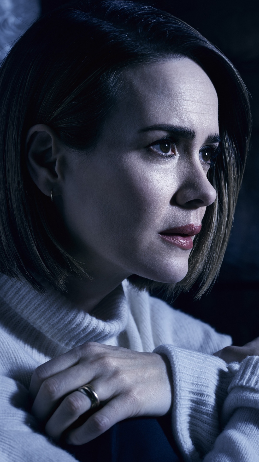 Обои Американская История Ужасов Культ, Американская История Ужасов, Райан Мерфи, Серии Антология, лицо в разрешении 1080x1920