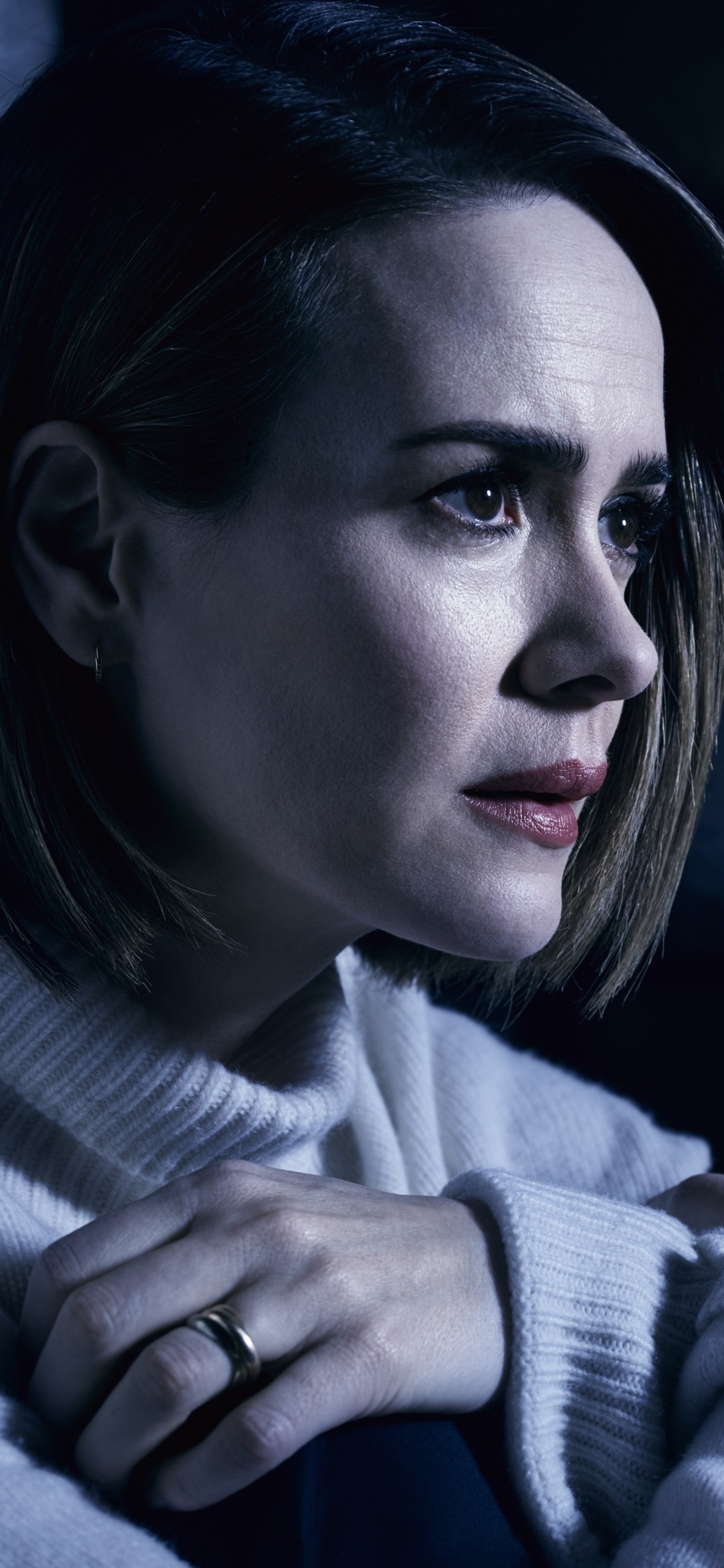 Обои Американская История Ужасов Культ, Американская История Ужасов, Райан Мерфи, Серии Антология, лицо в разрешении 1125x2436