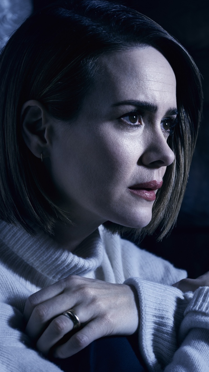 Обои Американская История Ужасов Культ, Американская История Ужасов, Райан Мерфи, Серии Антология, лицо в разрешении 720x1280