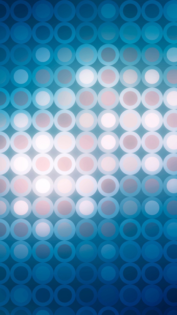 Обои синий, узор, свет, бирюза, круг в разрешении 720x1280