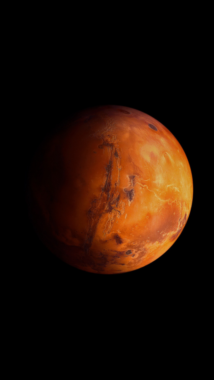 Обои Планета Марс, земля, Марс, планета, Солнечная система в разрешении 750x1334