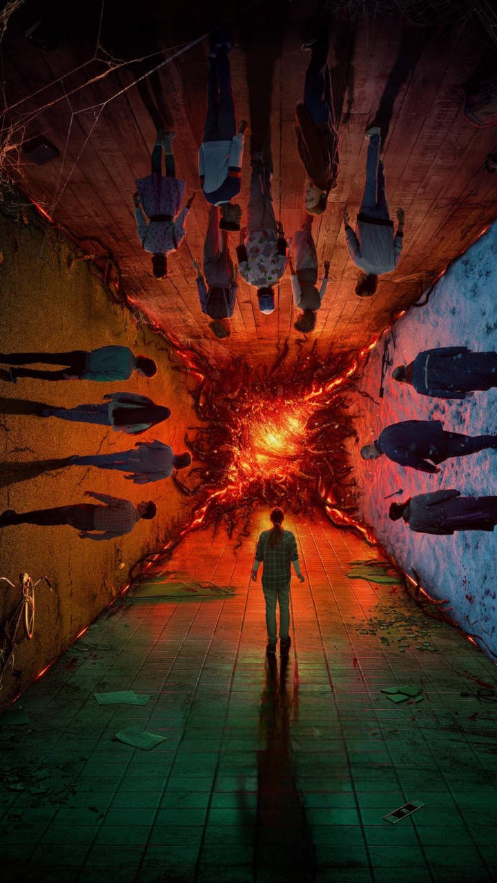 Обои постер фильма «Очень странные дела 4», Странные Вещи, Милли Бобби Браун, одиннадцать лет, постер в разрешении 720x1280