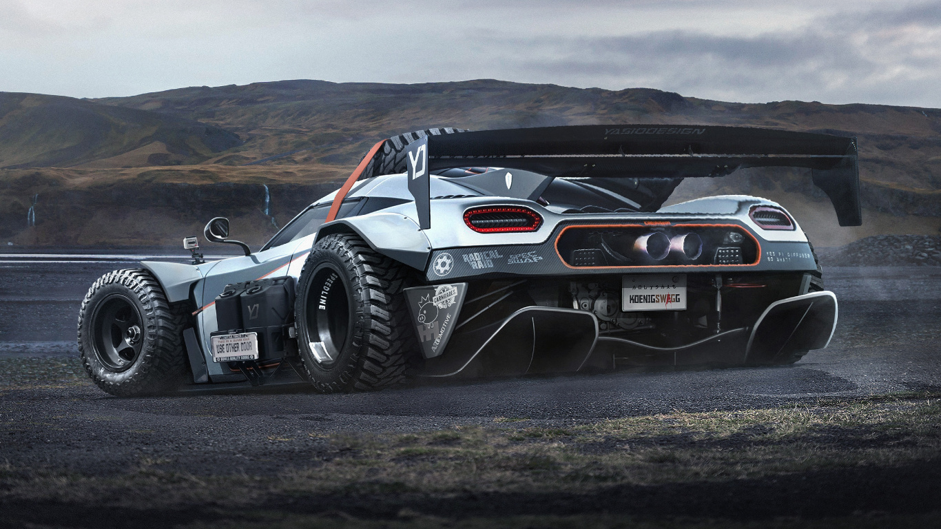 Обои авто, спорткар, Кенигсегг, Koenigsegg One 1, суперкар в разрешении 1366x768