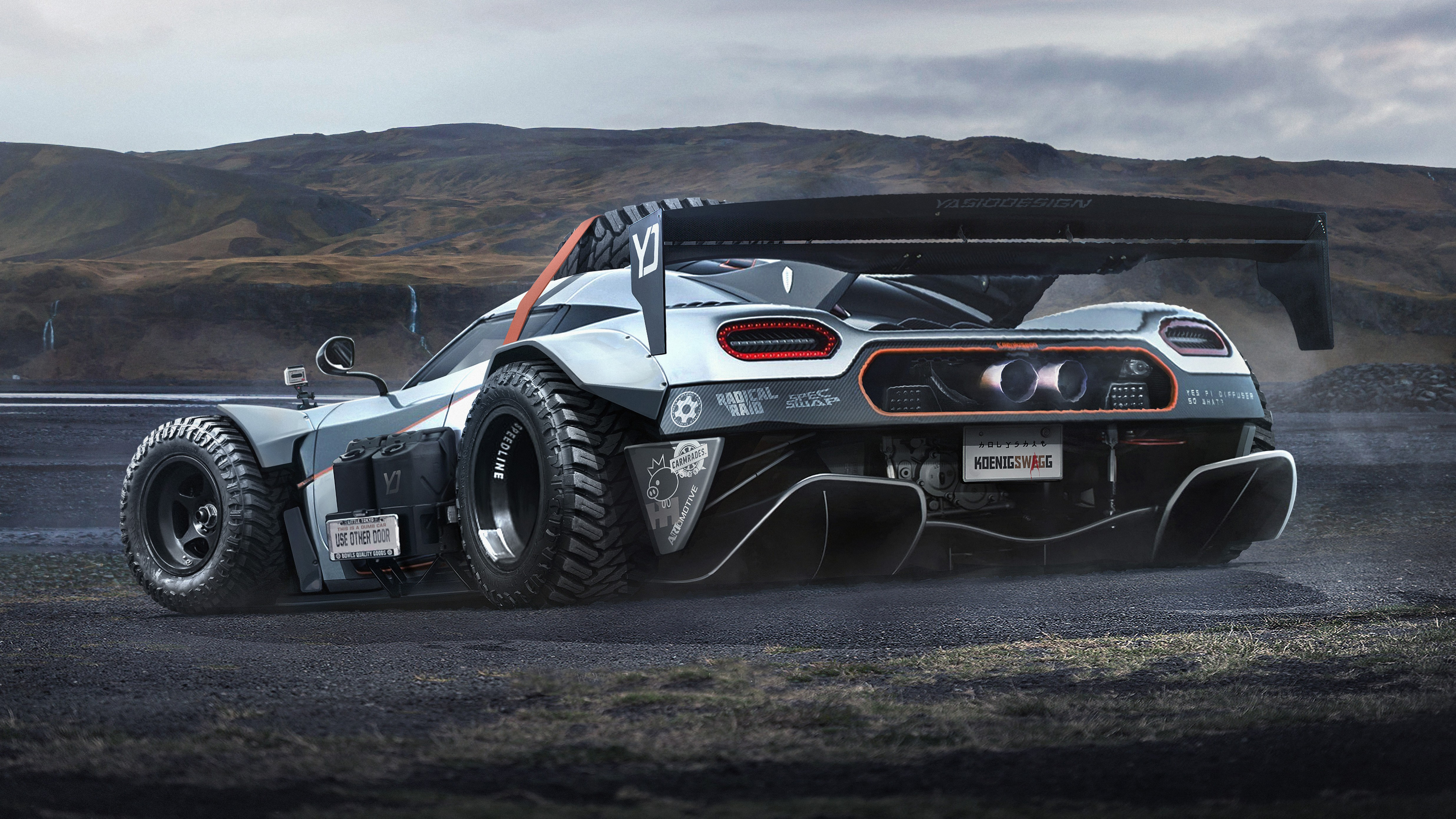 Обои авто, спорткар, Кенигсегг, Koenigsegg One 1, суперкар в разрешении 3840x2160