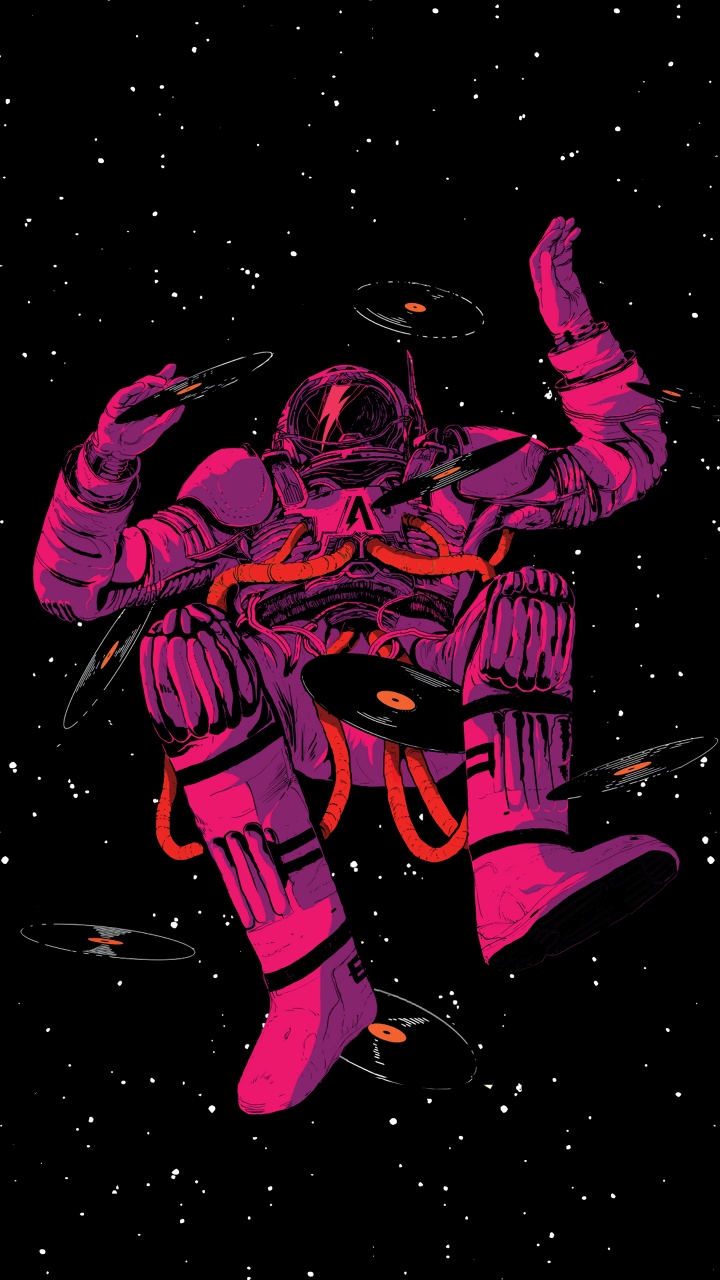 Обои иллюстрация, пост-панк, кафе кинотеатр, арт, новая волна в разрешении 720x1280