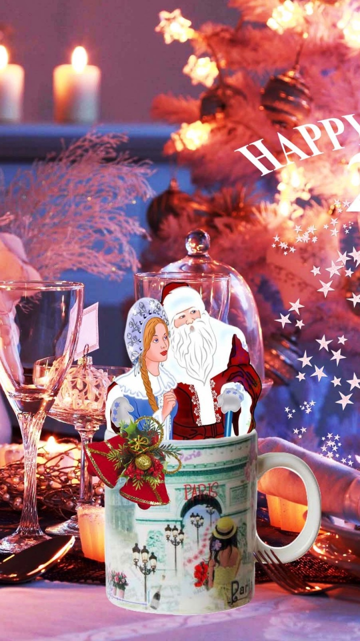 Обои таблица, Рождественский день, Рождественские украшения, Рождественские огни, Рождество в разрешении 720x1280