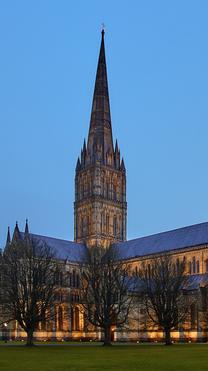 Обои ориентир, шпиль, архитектура, здание, церковь в разрешении 720x1280