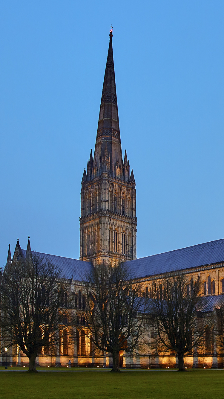 Обои ориентир, шпиль, архитектура, здание, церковь в разрешении 750x1334