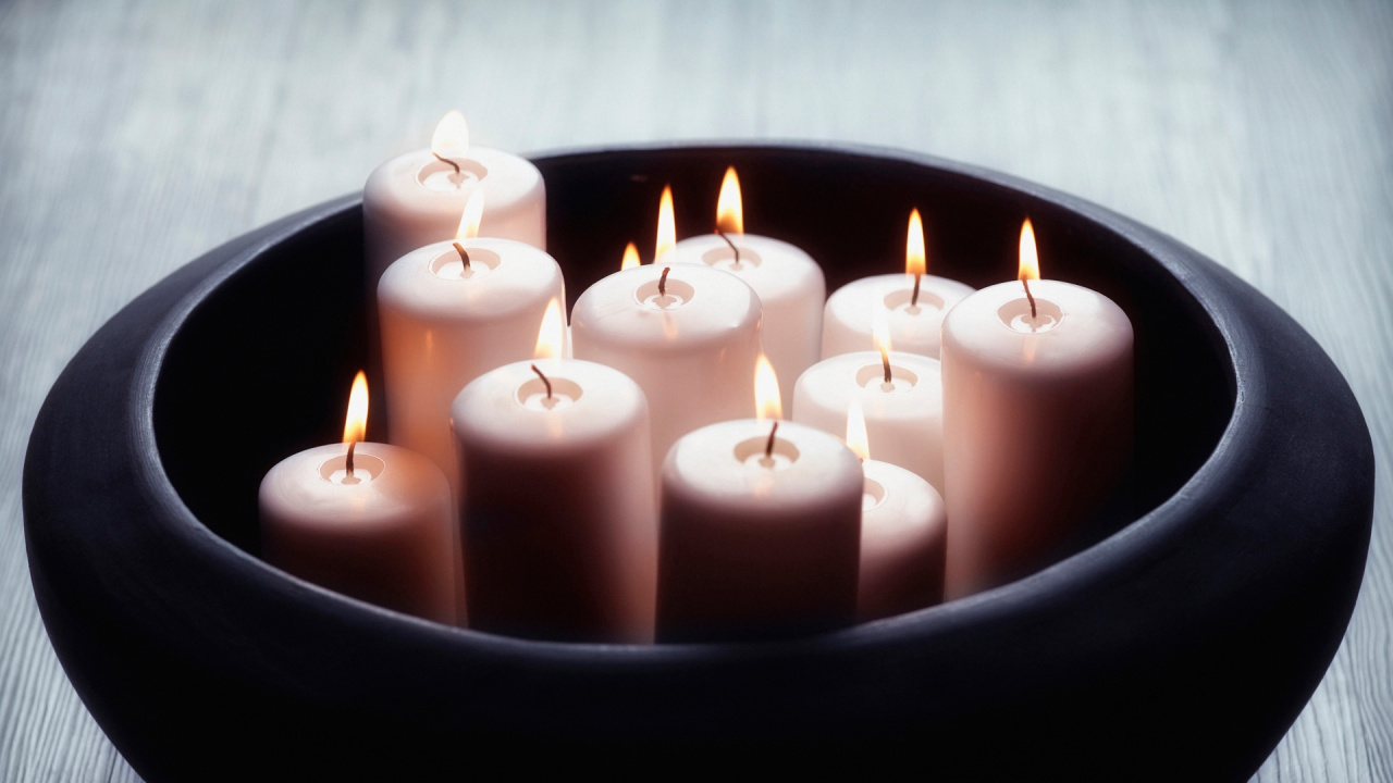 Обои свеча, свет, освещение, воск, пламя в разрешении 1280x720