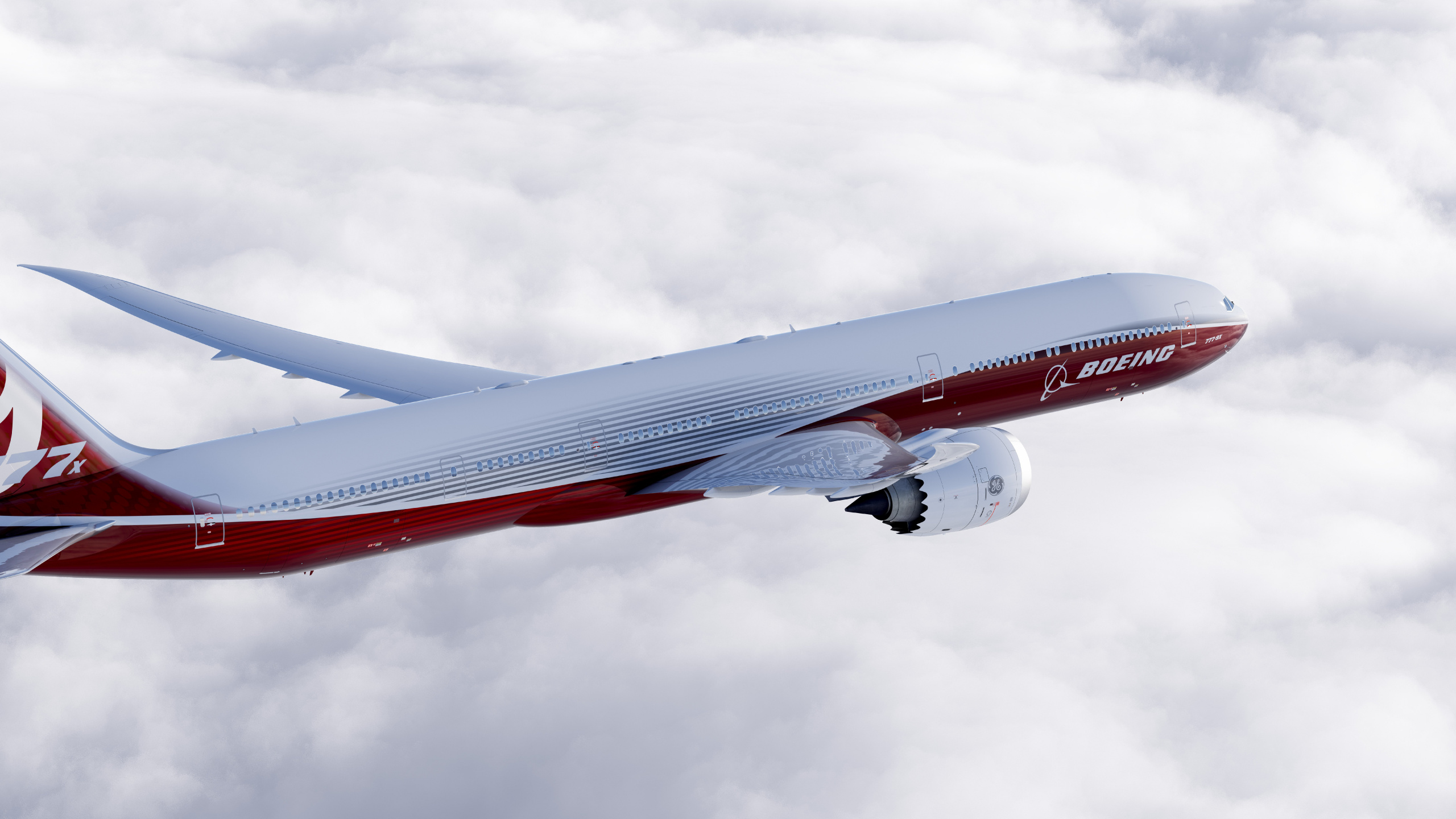 Обои Боинг 777x, самолет, самолеты, Боинг, boeing 777 в разрешении 2560x1440