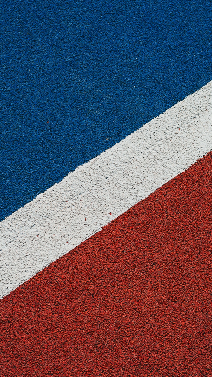Обои красный цвет, дорожное покрытие, асфальт, прямоугольник, материальное свойство в разрешении 720x1280