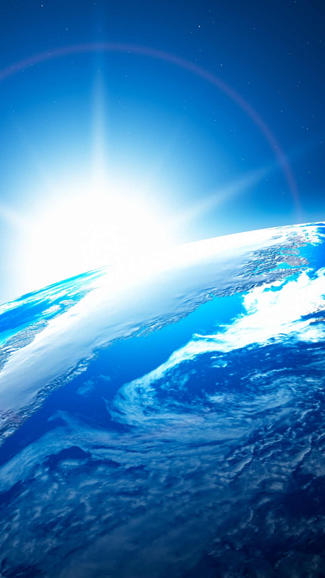 Обои земля, атмосфера, космическое пространство, планета, астрономический объект в разрешении 1080x1920