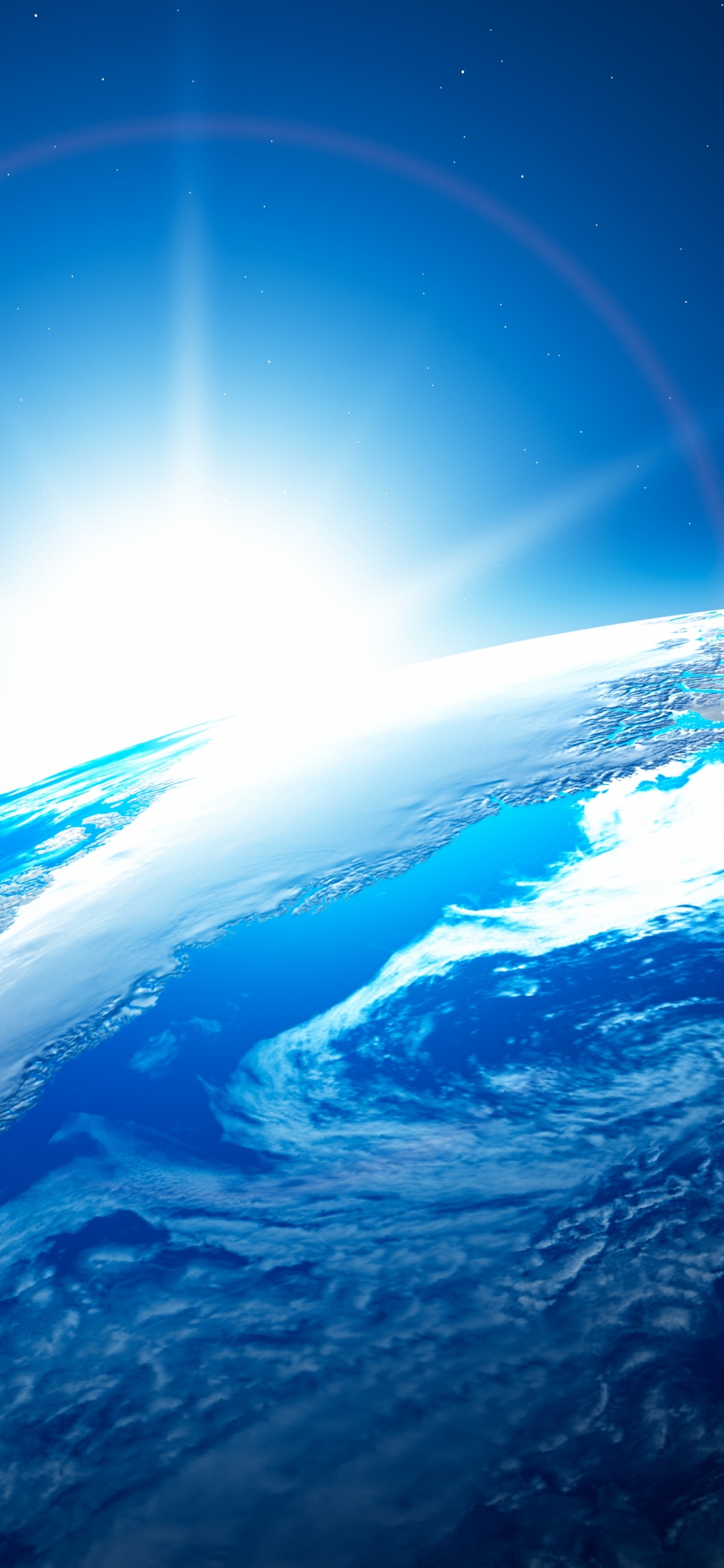 Обои земля, атмосфера, космическое пространство, планета, астрономический объект в разрешении 1242x2688