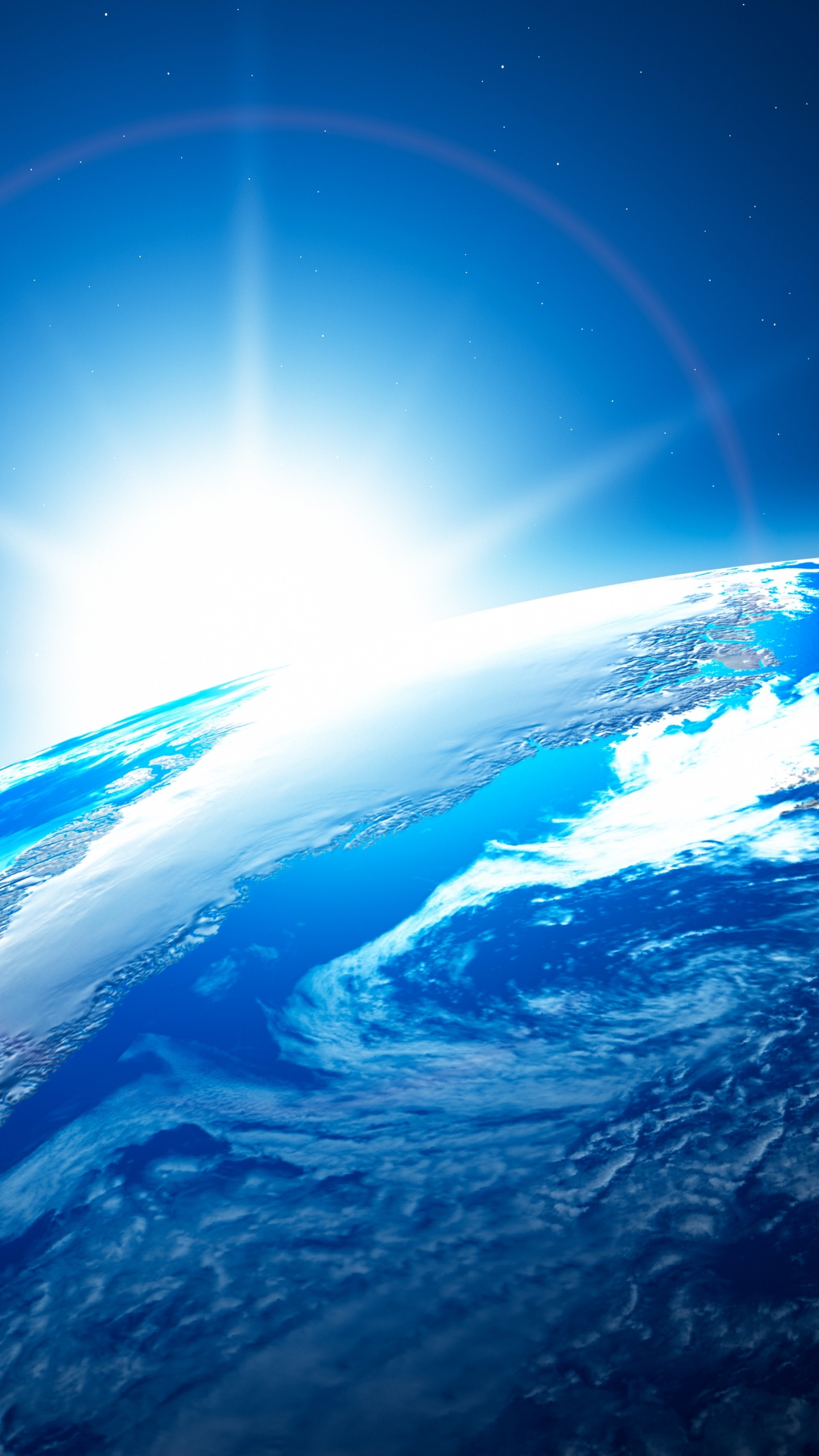 Обои земля, атмосфера, космическое пространство, планета, астрономический объект в разрешении 1440x2560