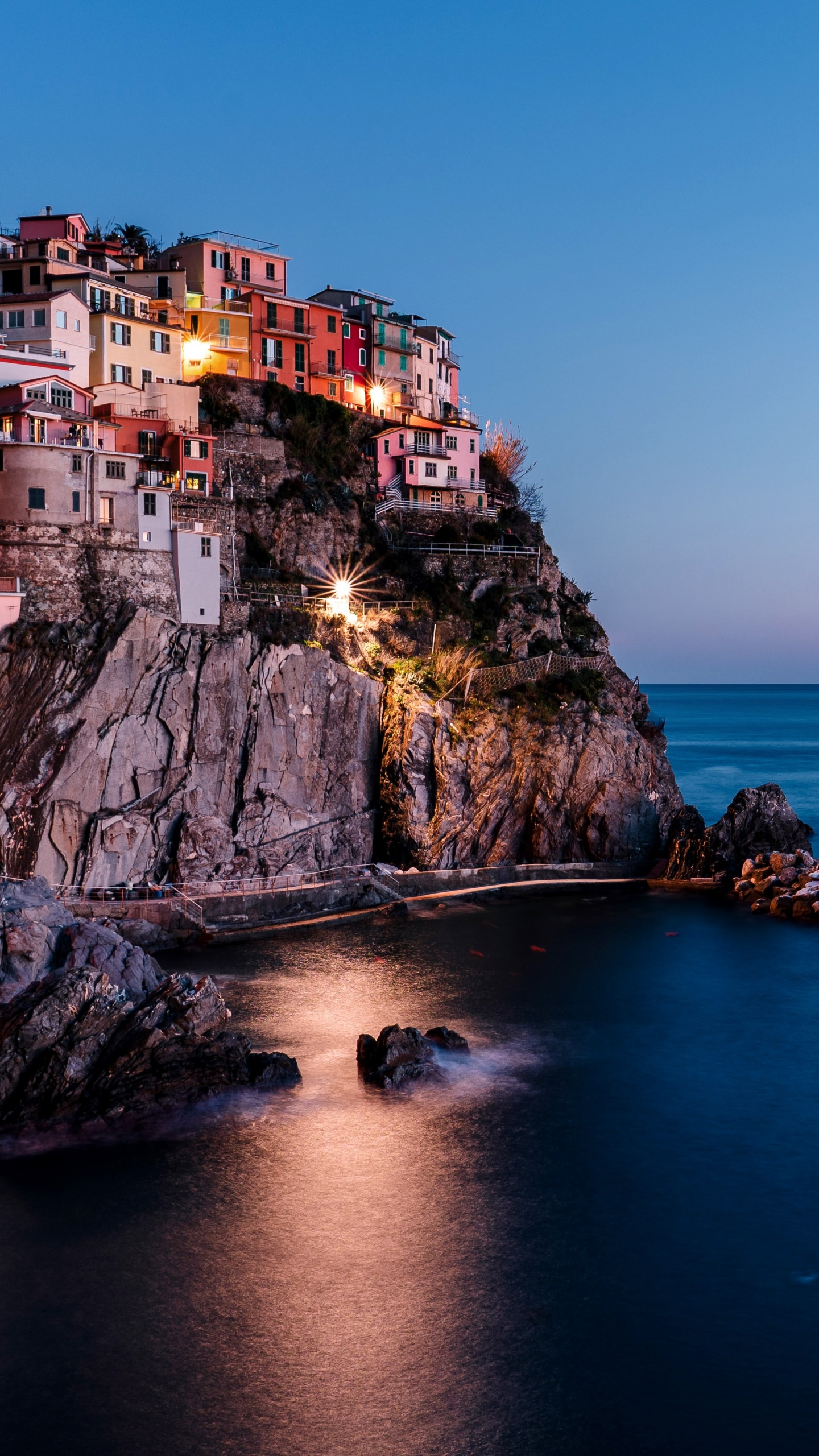 Обои Манарола, Вернацца, национальный парк, национальный парк арки, парк в разрешении 1440x2560