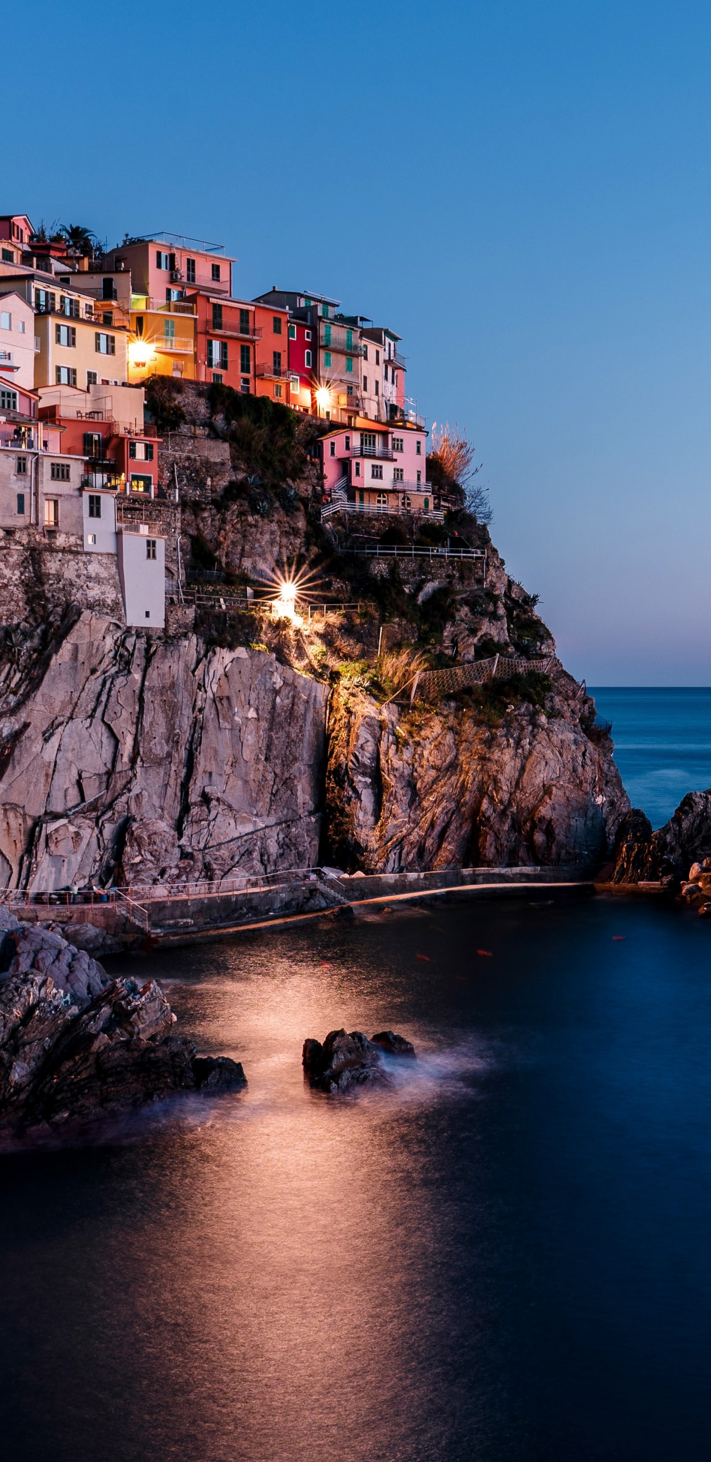 Обои Манарола, Вернацца, национальный парк, национальный парк арки, парк в разрешении 1440x2960