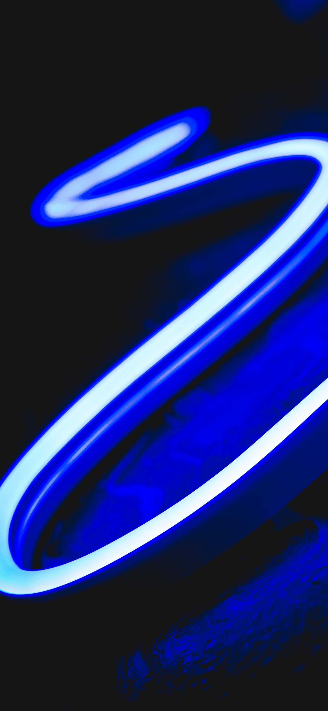 Обои неон, неоновая вывеска, синий, электрик, свет в разрешении 1125x2436