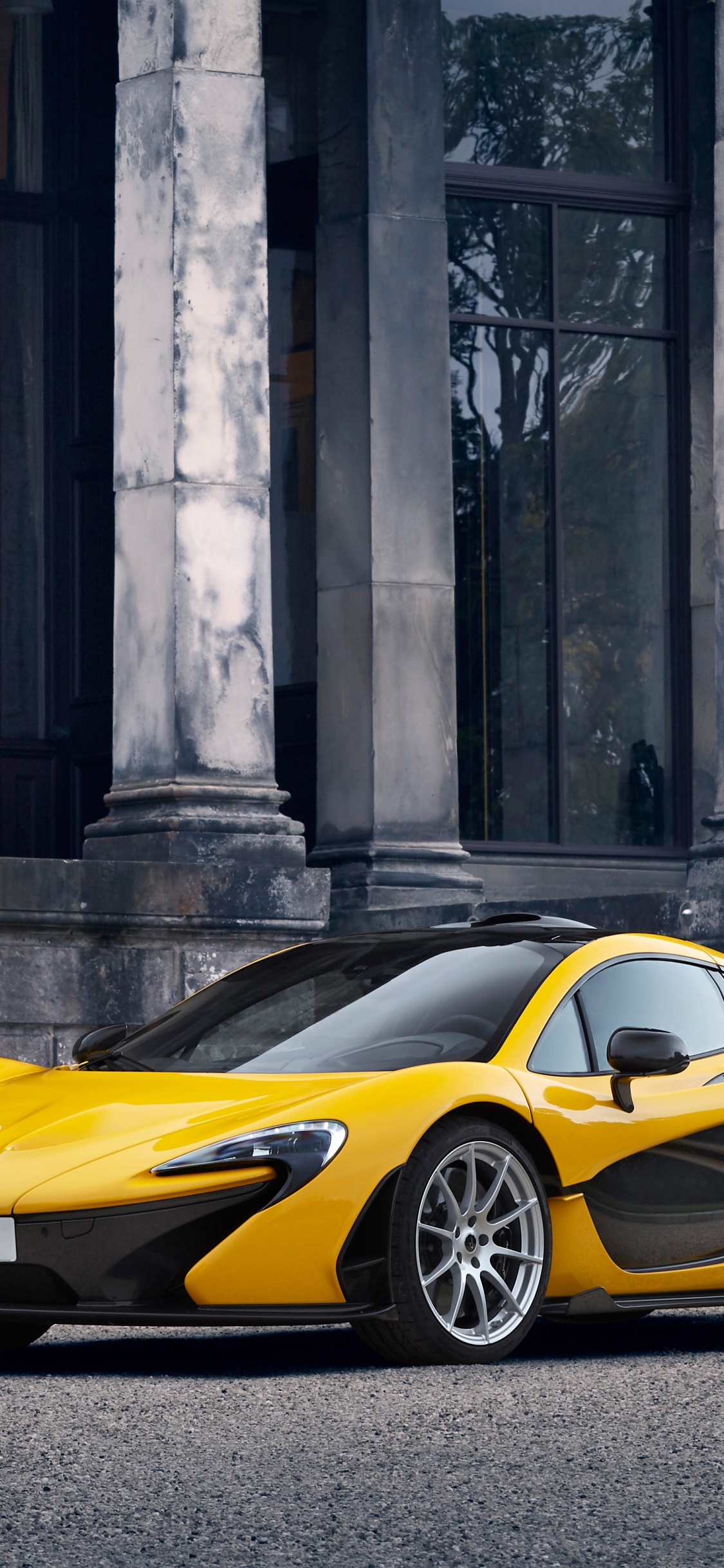 Обои Макларен, авто, суперкар, спорткар, желтый в разрешении 1125x2436