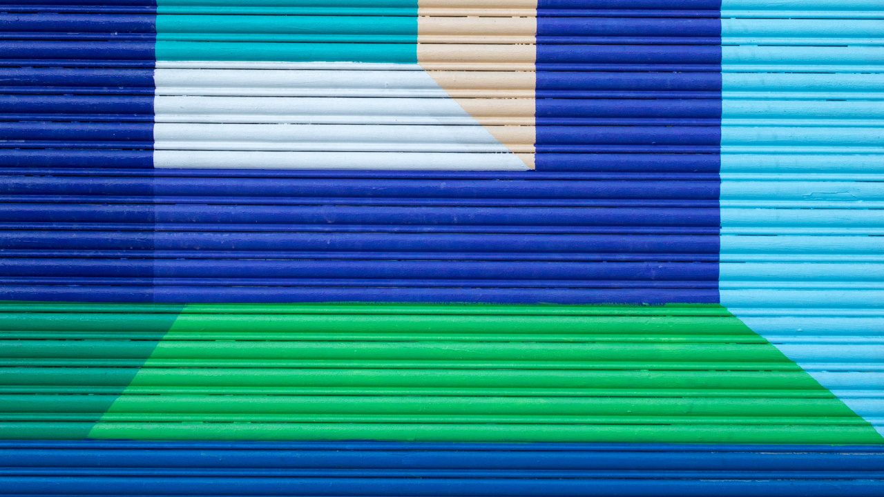 Обои синий, линия, бирюза, электрик, узор в разрешении 1280x720