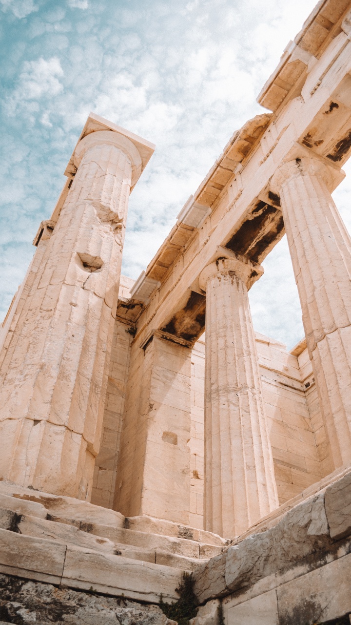 Обои развалины, небо, архитектура, Статуя Свободы национальный памятник, историческое место в разрешении 720x1280